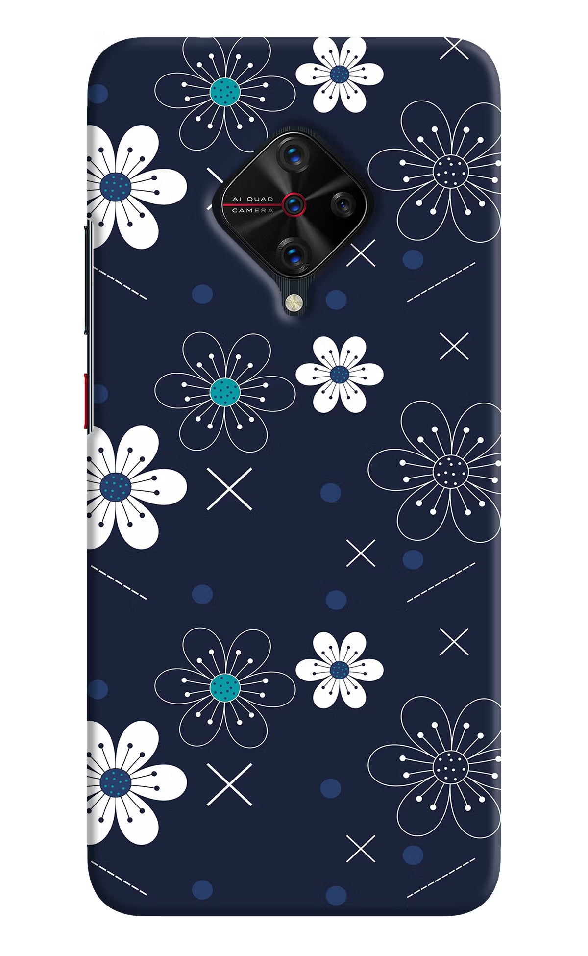 Flowers Vivo S1 Pro Back Cover - Flowers Vivo S1 Pro Hard Case Back Cover by Casekaro Flowers Vivo S1 Pro Hard Case Back Cover by Casekaro