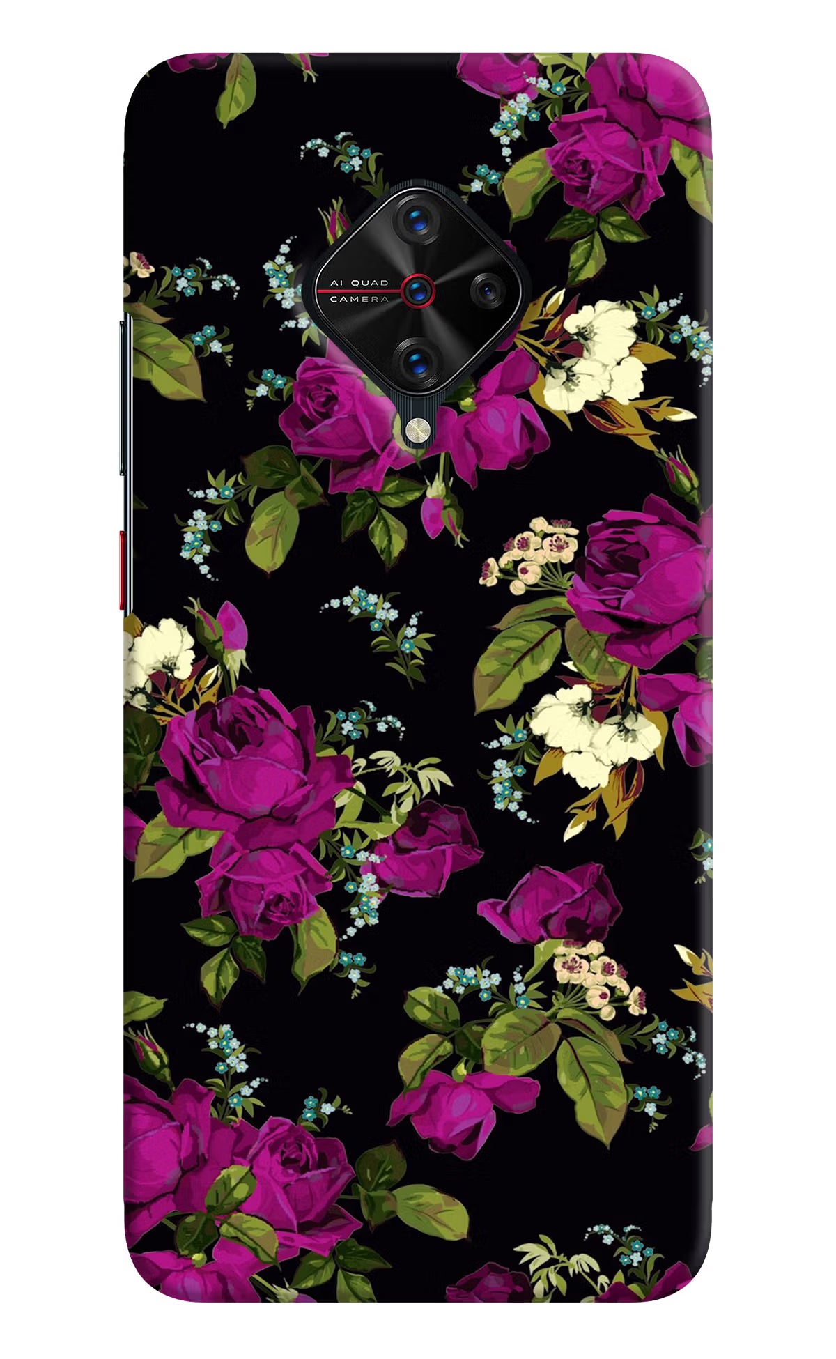 Flowers Vivo S1 Pro Back Cover - Flowers Vivo S1 Pro Hard Case Back Cover by Casekaro Flowers Vivo S1 Pro Hard Case Back Cover by Casekaro