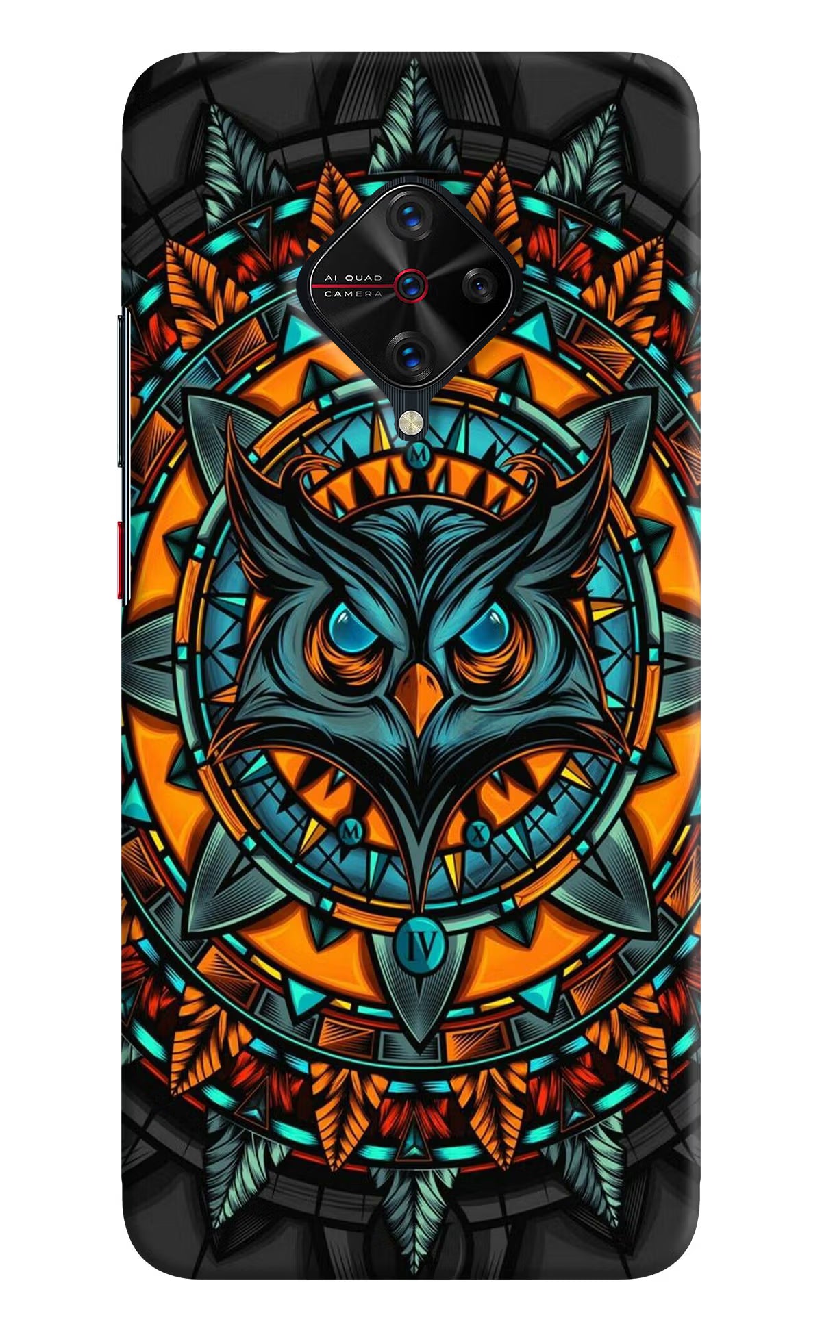 Angry Owl Art Vivo S1 Pro Back Cover - Angry Owl Art Vivo S1 Pro Hard Case Back Cover by Casekaro Angry Owl Art Vivo S1 Pro Hard Case Back Cover by Casekaro