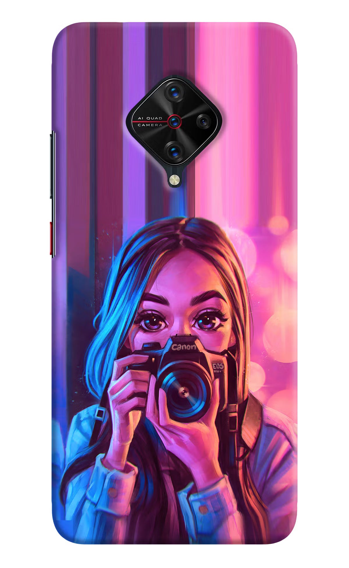 Girl Photographer Vivo S1 Pro Back Cover - Girl Photographer Vivo S1 Pro Hard Case Back Cover by Casekaro Girl Photographer Vivo S1 Pro Hard Case Back Cover by Casekaro