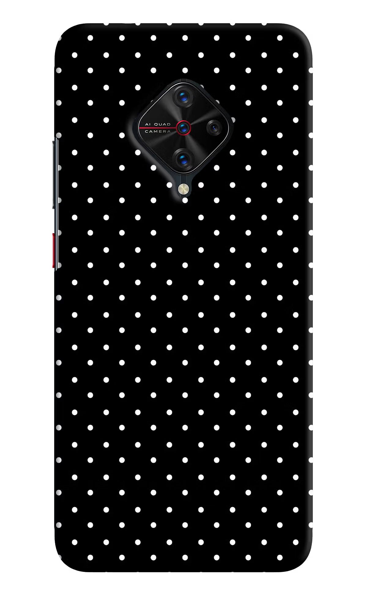 White Dots Vivo S1 Pro Back Cover - White Dots Vivo S1 Pro Hard Case Back Cover by Casekaro White Dots Vivo S1 Pro Hard Case Back Cover by Casekaro