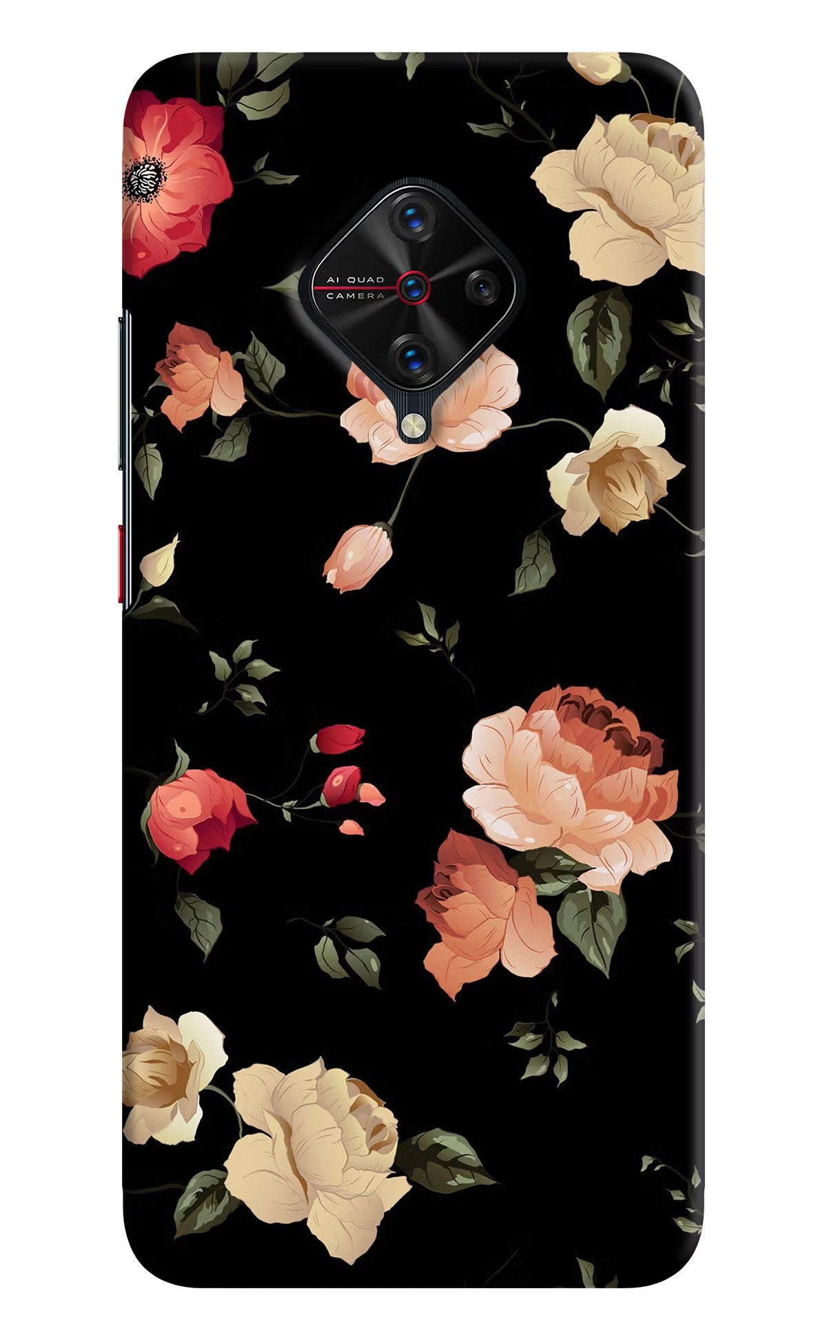 Flowers Vivo S1 Pro Back Cover - Flowers Vivo S1 Pro Hard Case Back Cover by Casekaro Flowers Vivo S1 Pro Hard Case Back Cover by Casekaro