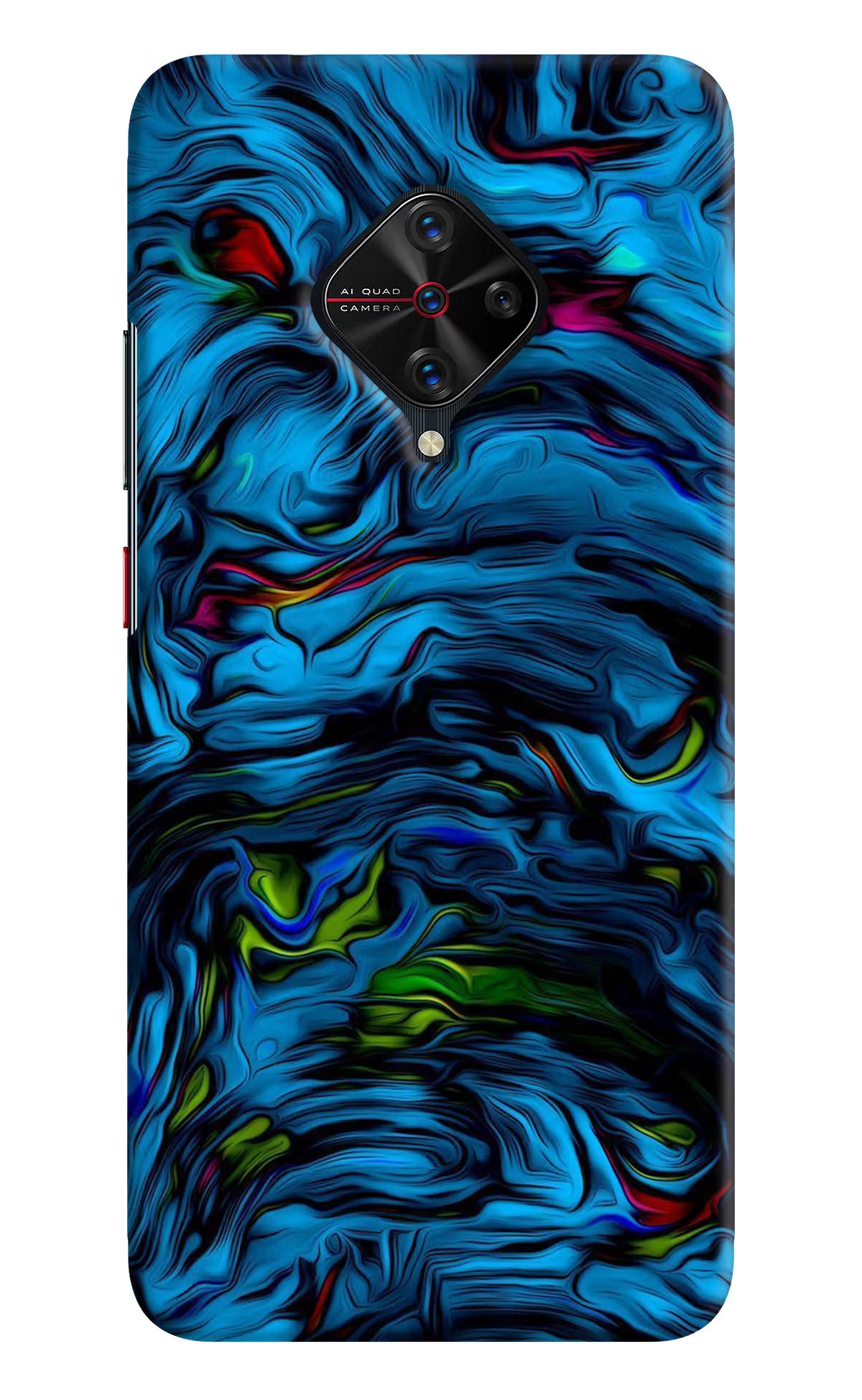 Dark Blue Abstract Vivo S1 Pro Back Cover - Dark Blue Abstract Vivo S1 Pro Hard Case Back Cover by Casekaro Dark Blue Abstract Vivo S1 Pro Hard Case Back Cover by Casekaro