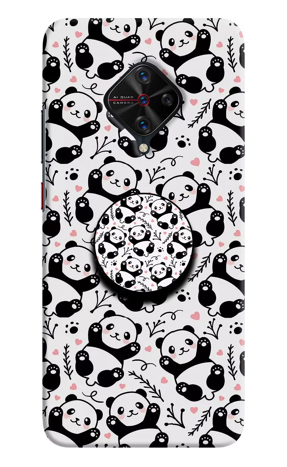 Cute Panda Vivo S1 Pro Pop Case - Cute Panda Vivo S1 Pro Pop Case by Casekaro Cute Panda Vivo S1 Pro Pop Case by Casekaro