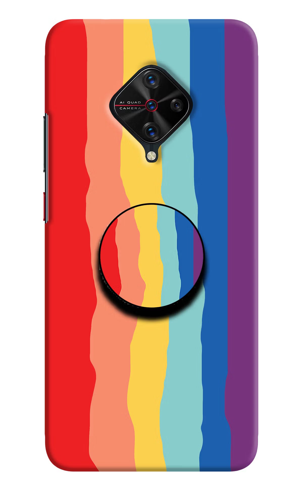 Rainbow Vivo S1 Pro Pop Case - Rainbow Vivo S1 Pro Pop Case by Casekaro Rainbow Vivo S1 Pro Pop Case by Casekaro