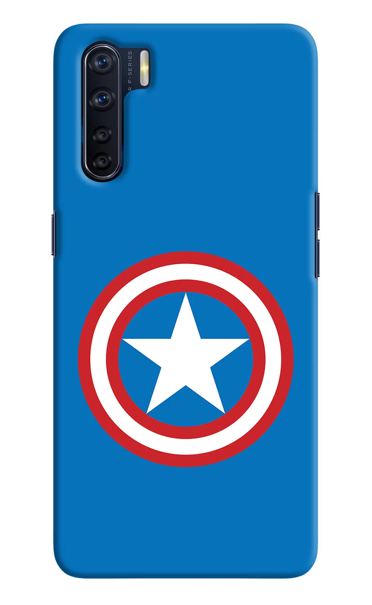 Captain America Logo Oppo F15 Back Cover - Captain America Logo Oppo F15 Hard Case Back Cover by Casekaro Captain America Logo Oppo F15 Hard Case Back Cover by Casekaro