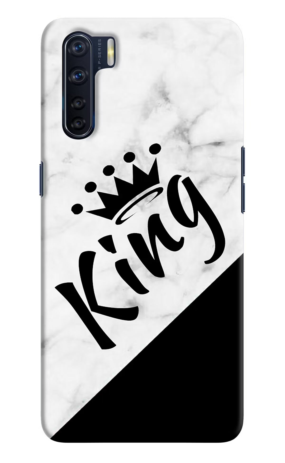 King Oppo F15 Back Cover - King Oppo F15 Hard Case Back Cover by Casekaro King Oppo F15 Hard Case Back Cover by Casekaro