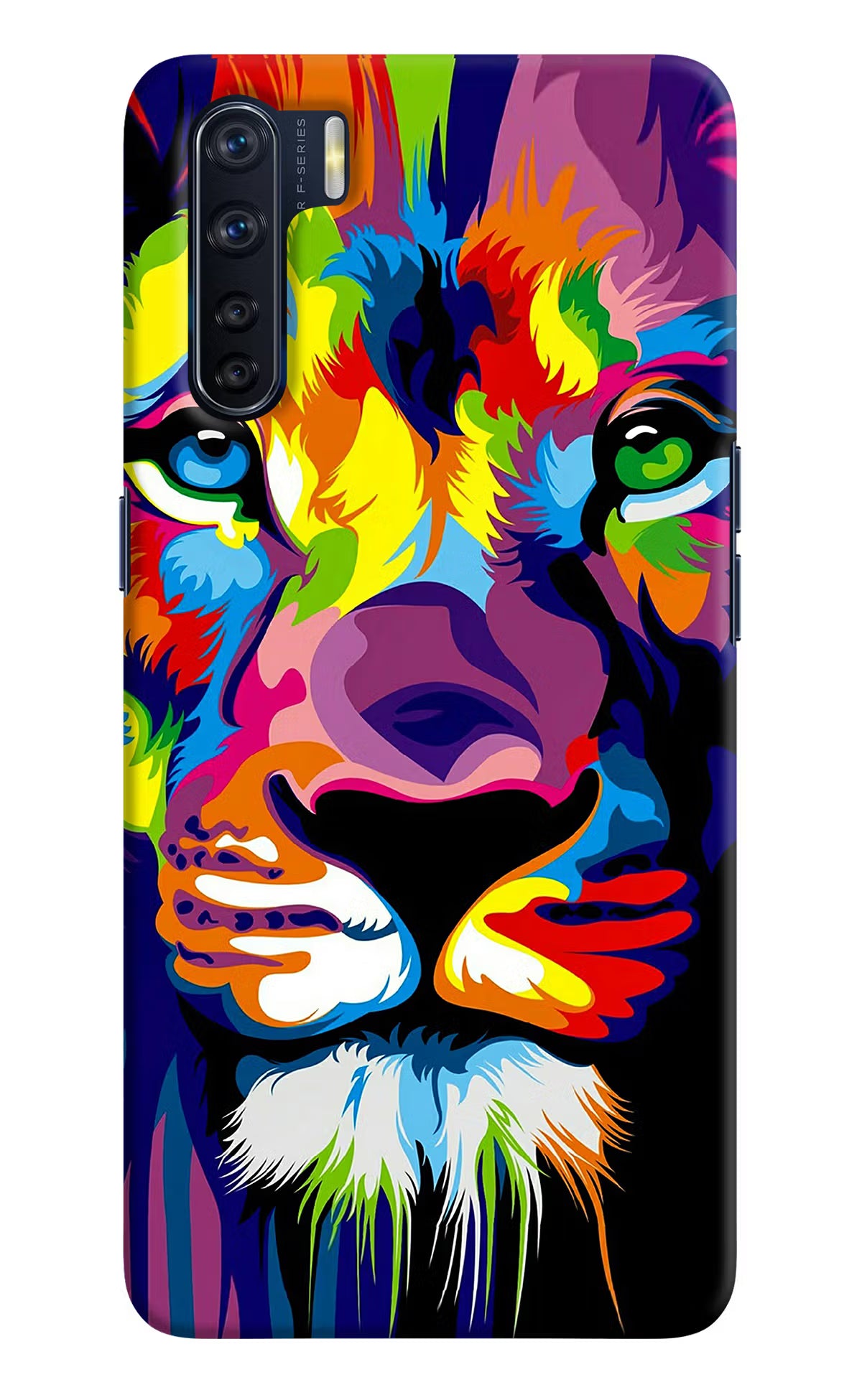 Lion Oppo F15 Back Cover - Lion Oppo F15 Hard Case Back Cover by Casekaro Lion Oppo F15 Hard Case Back Cover by Casekaro
