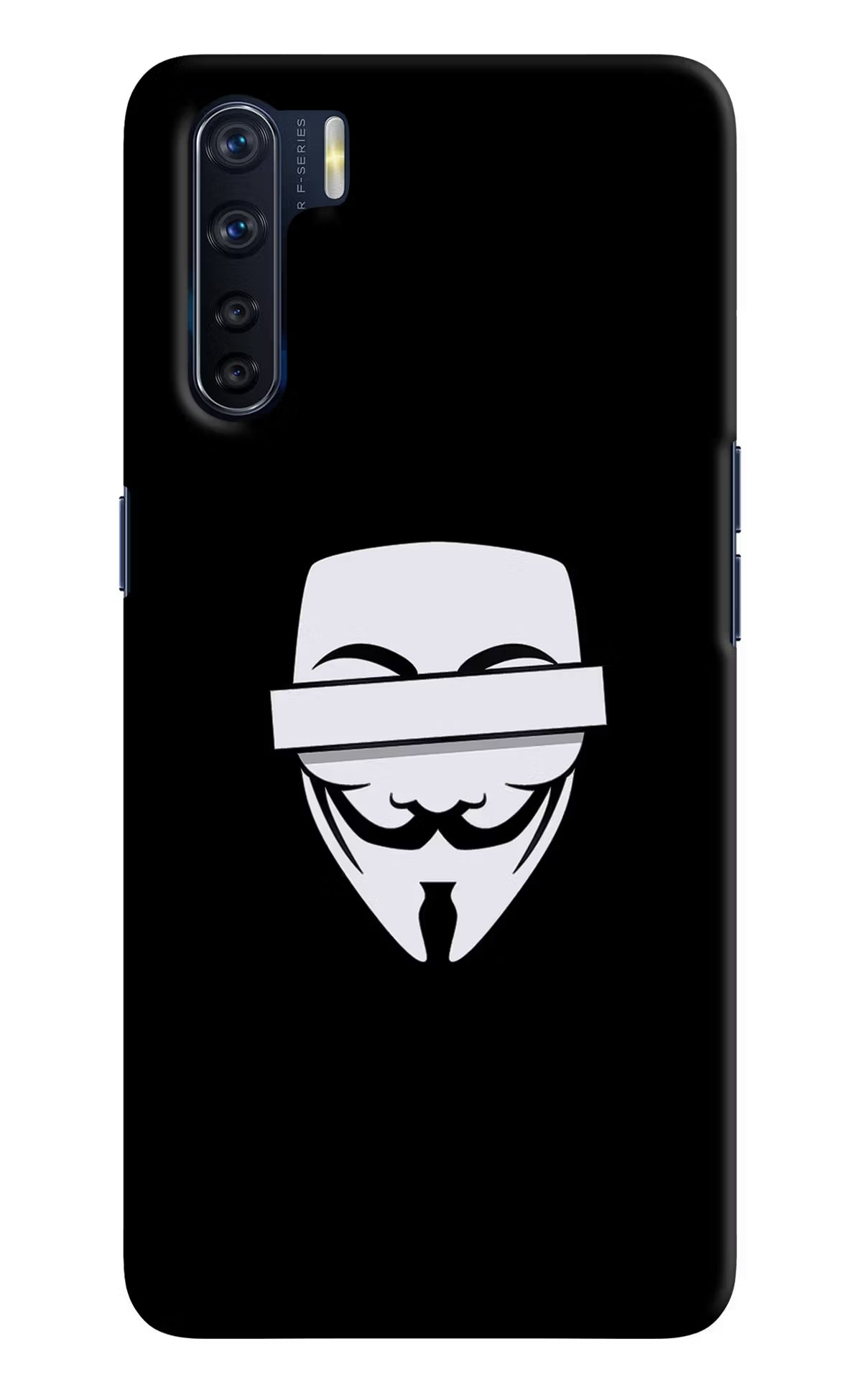 Anonymous Face Oppo F15 Back Cover - Anonymous Face Oppo F15 Hard Case Back Cover by Casekaro Anonymous Face Oppo F15 Hard Case Back Cover by Casekaro