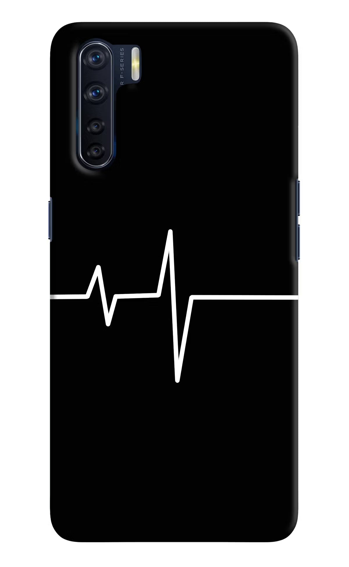 Heart Beats Oppo F15 Back Cover - Heart Beats Oppo F15 Hard Case Back Cover by Casekaro Heart Beats Oppo F15 Hard Case Back Cover by Casekaro
