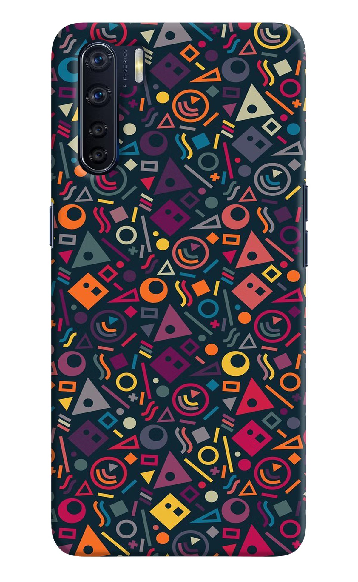 Geometric Abstract Oppo F15 Back Cover - Geometric Abstract Oppo F15 Hard Case Back Cover by Casekaro Geometric Abstract Oppo F15 Hard Case Back Cover by Casekaro