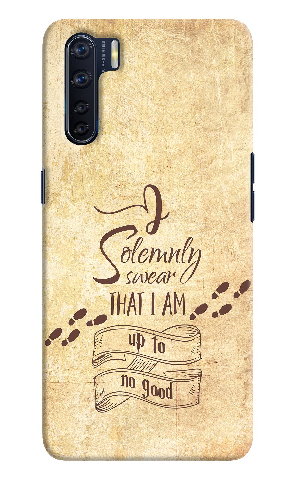 I Solemnly swear that i up to no good Oppo F15 Back Cover - I Solemnly swear that i up to no good Oppo F15 Hard Case Back Cover by Casekaro I Solemnly swear that i up to no good Oppo F15 Hard Case Back Cover by Casekaro