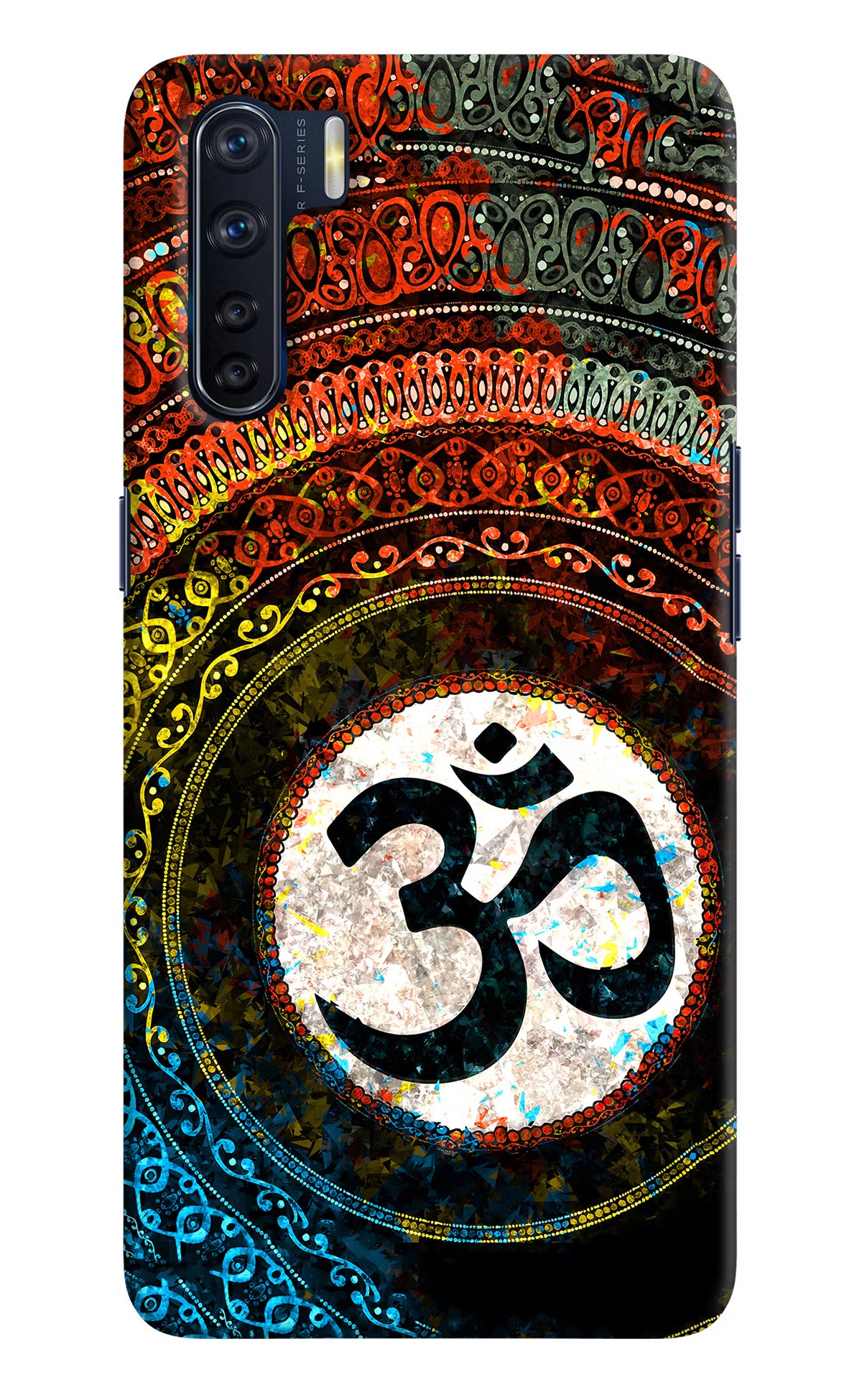 Om Cultural Oppo F15 Back Cover - Om Cultural Oppo F15 Hard Case Back Cover by Casekaro Om Cultural Oppo F15 Hard Case Back Cover by Casekaro