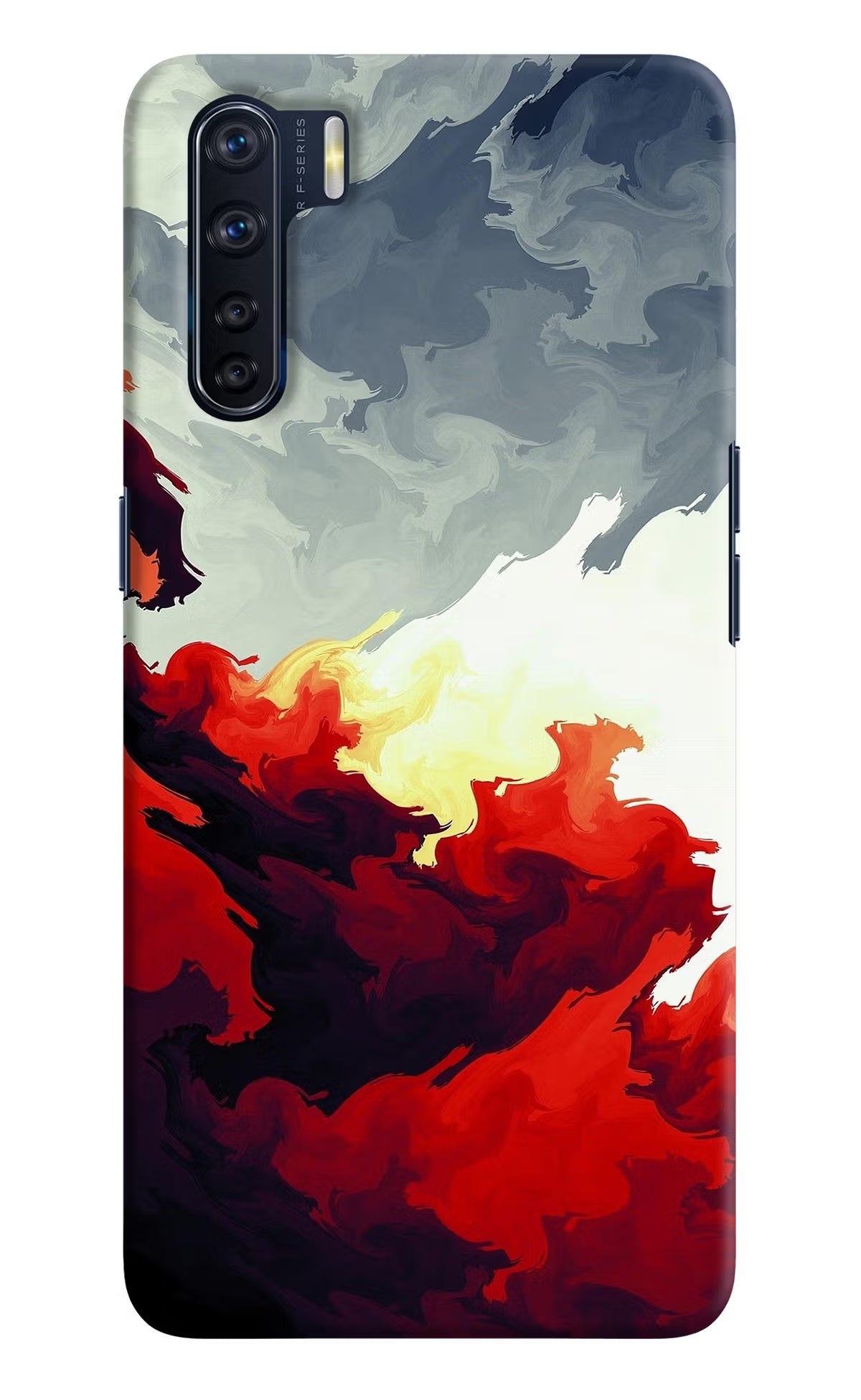 Fire Cloud Oppo F15 Back Cover - Fire Cloud Oppo F15 Hard Case Back Cover by Casekaro Fire Cloud Oppo F15 Hard Case Back Cover by Casekaro