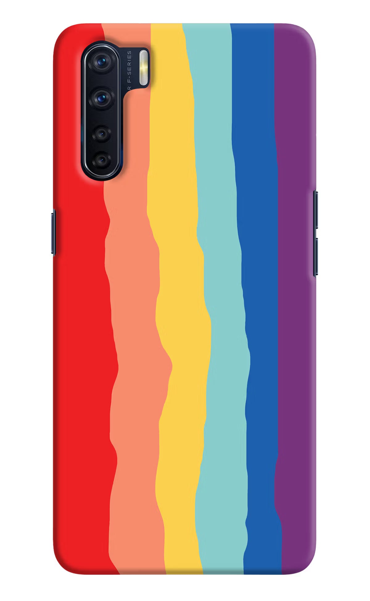 Rainbow Oppo F15 Back Cover - Rainbow Oppo F15 Hard Case Back Cover by Casekaro Rainbow Oppo F15 Hard Case Back Cover by Casekaro