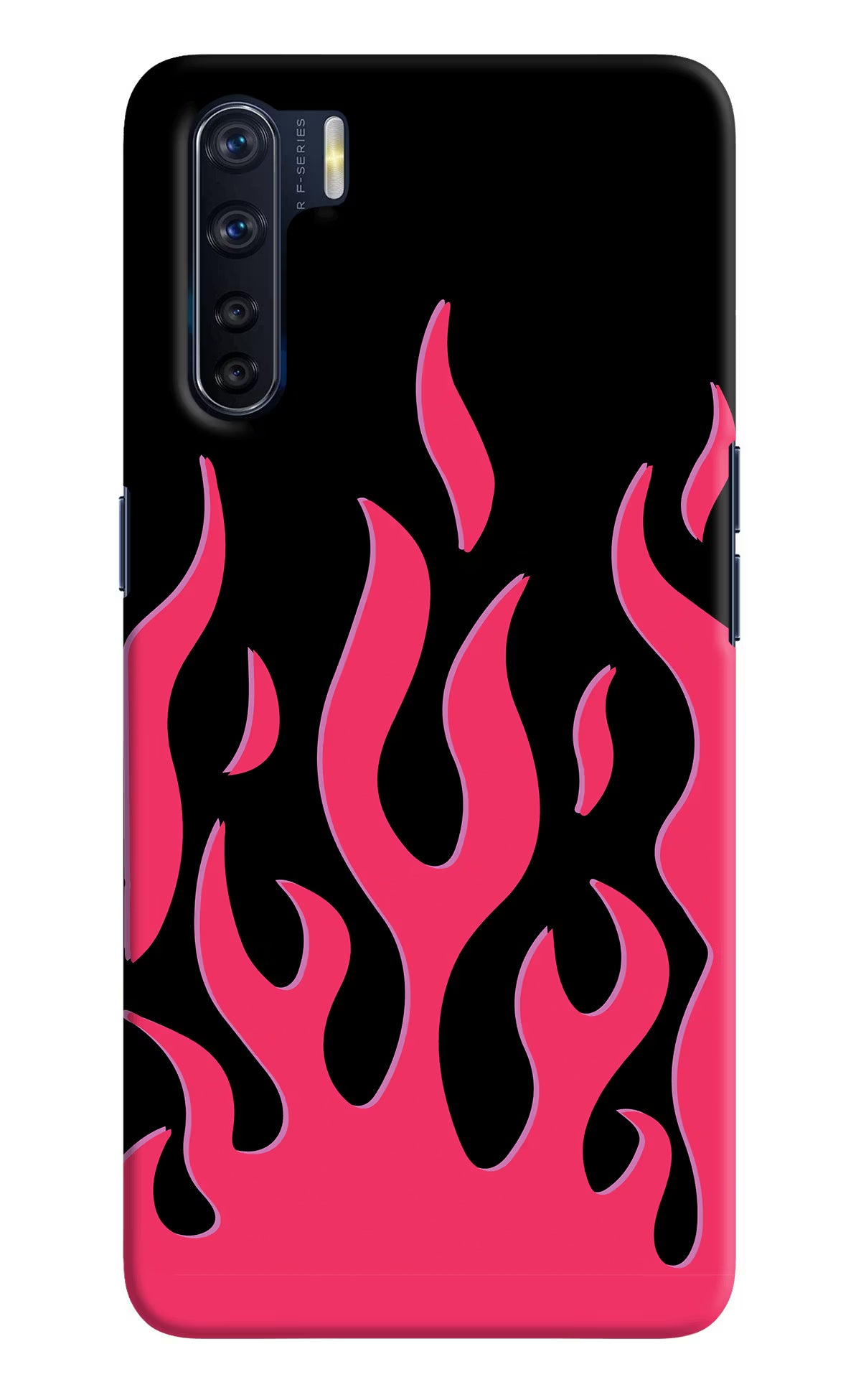 Fire Flames Oppo F15 Back Cover - Fire Flames Oppo F15 Hard Case Back Cover by Casekaro Fire Flames Oppo F15 Hard Case Back Cover by Casekaro