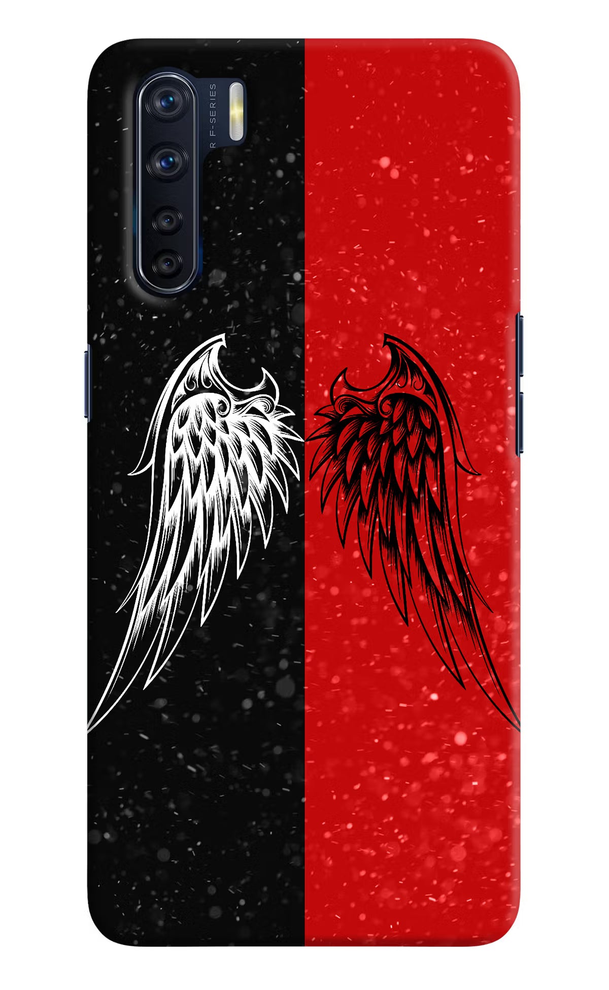 Wings Oppo F15 Back Cover - Wings Oppo F15 Hard Case Back Cover by Casekaro Wings Oppo F15 Hard Case Back Cover by Casekaro