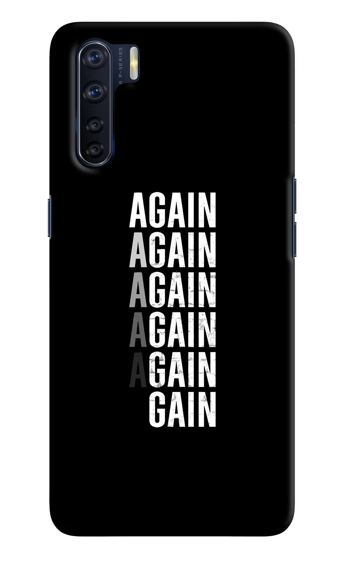 Again Again Gain Oppo F15 Back Cover - Again Again Gain Oppo F15 Hard Case Back Cover by Casekaro Again Again Gain Oppo F15 Hard Case Back Cover by Casekaro