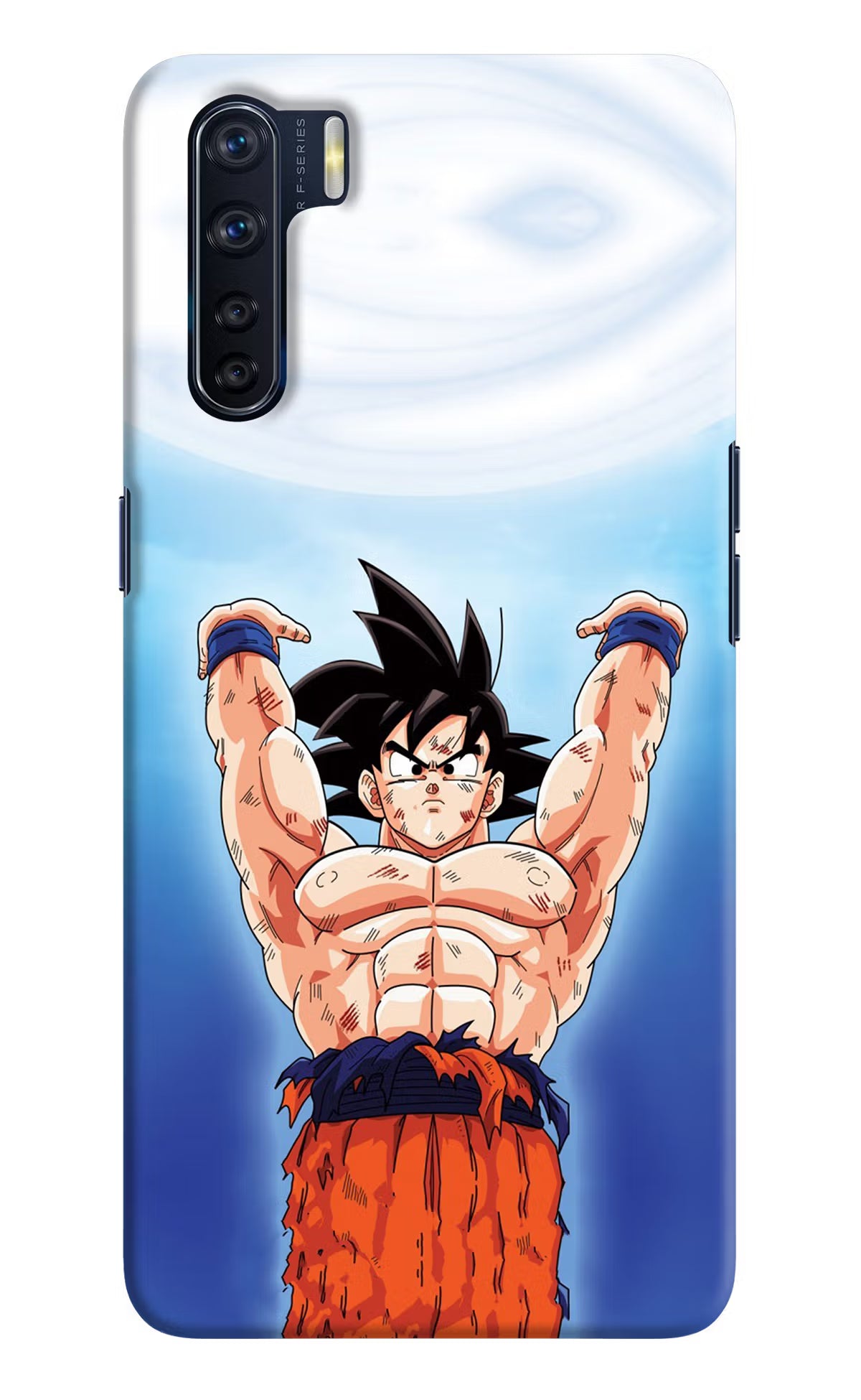 Goku Power Oppo F15 Back Cover - Goku Power Oppo F15 Hard Case Back Cover by Casekaro Goku Power Oppo F15 Hard Case Back Cover by Casekaro