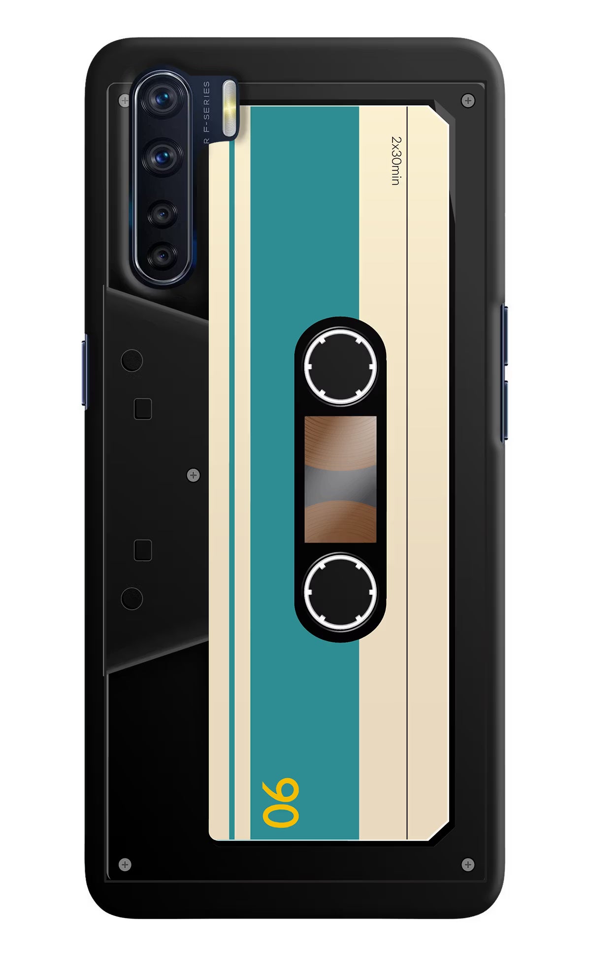 Cassette Oppo F15 Back Cover - Cassette Oppo F15 Hard Case Back Cover by Casekaro Cassette Oppo F15 Hard Case Back Cover by Casekaro