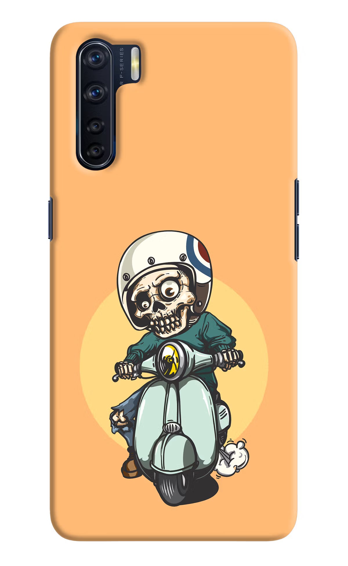Undead Biker Oppo F15 Back Cover - Undead Biker Oppo F15 Hard Case Back Cover by Casekaro Undead Biker Oppo F15 Hard Case Back Cover by Casekaro