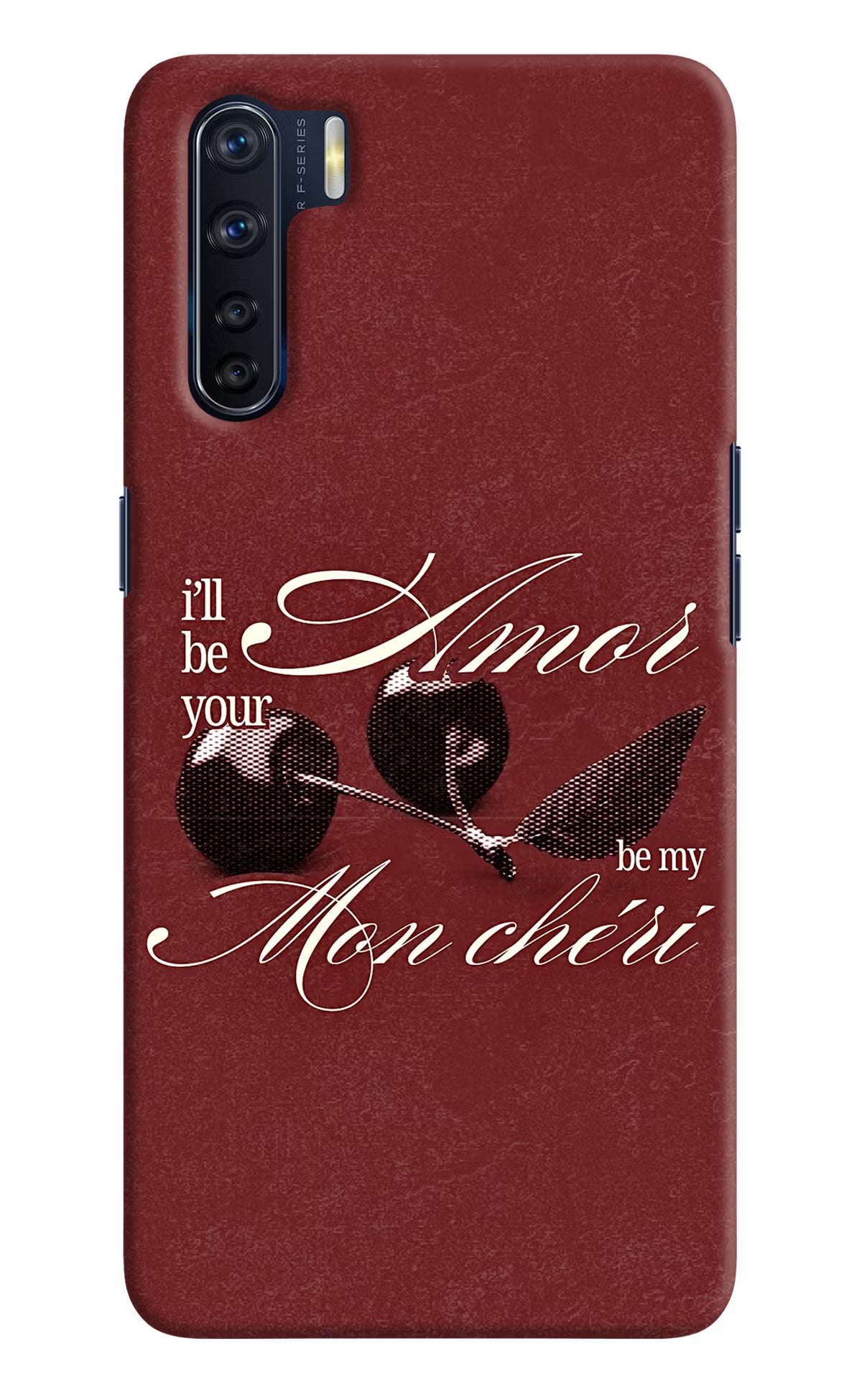 Velvet Cherry Oppo F15 Back Cover - Velvet Cherry Oppo F15 Back Cover Velvet Cherry Oppo F15 Back Cover