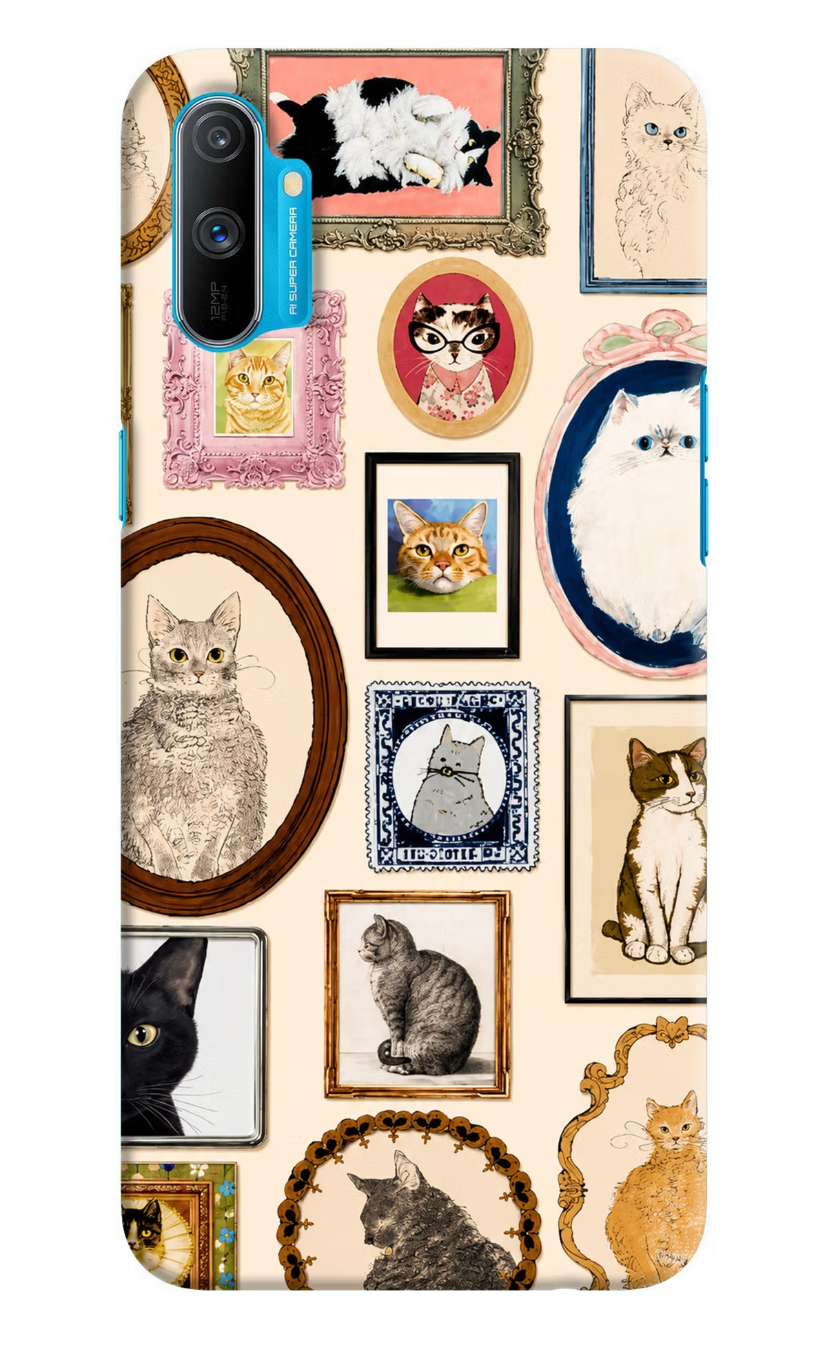 Mirror Cats Realme C3 Back Cover - Mirror Cats Realme C3 Back Cover Mirror Cats Realme C3 Back Cover