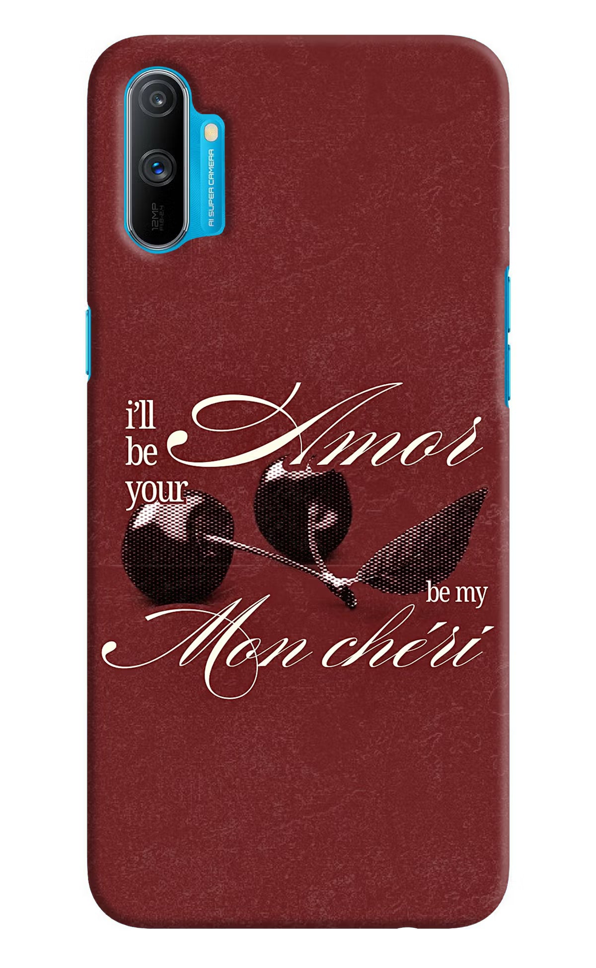 Velvet Cherry Realme C3 Back Cover - Velvet Cherry Realme C3 Back Cover Velvet Cherry Realme C3 Back Cover
