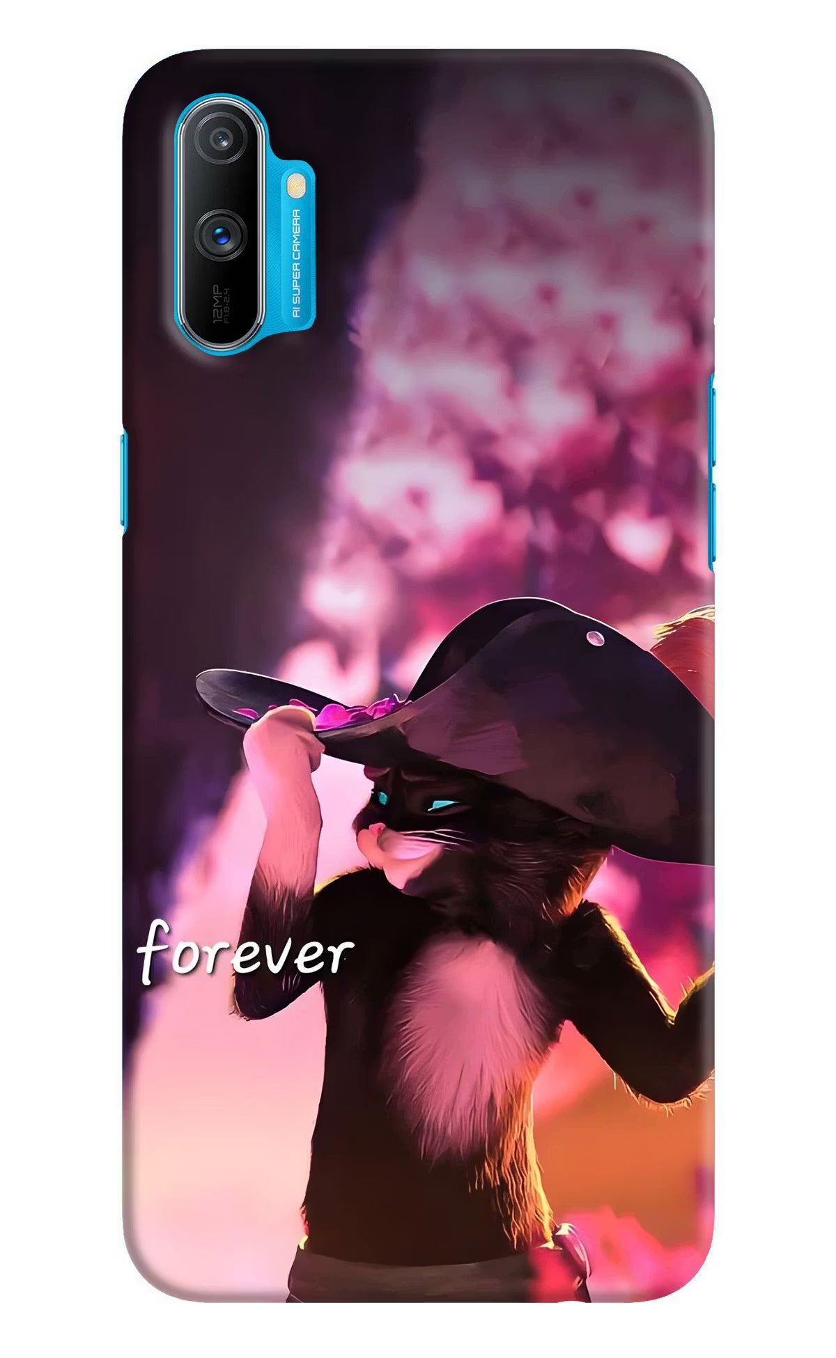 Forever Cat Realme C3 Back Cover - Forever Cat Realme C3 Back Cover Forever Cat Realme C3 Back Cover