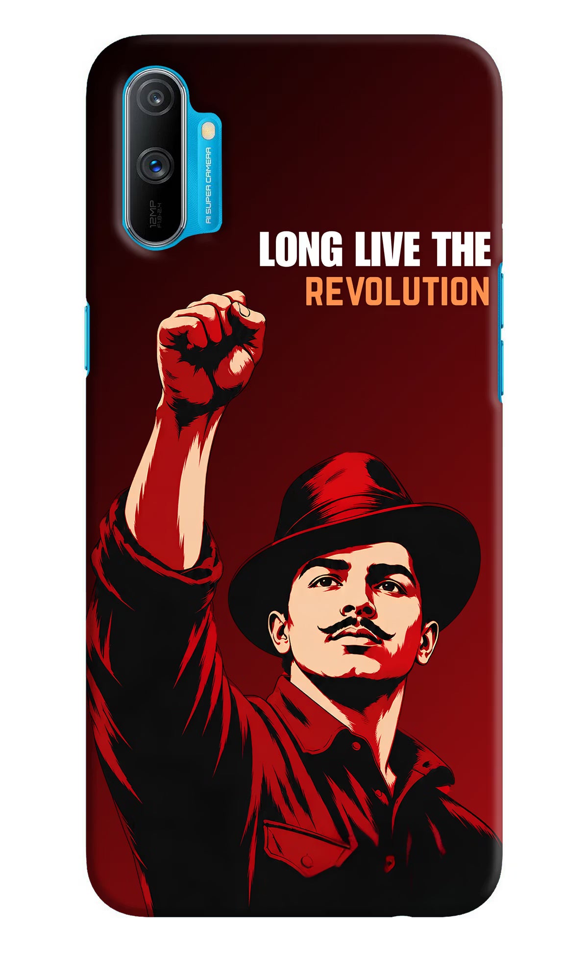 Bhagat Singh Revolution Realme C3 Back Cover - Bhagat Singh Revolution Realme C3 Back Cover Bhagat Singh Revolution Realme C3 Back Cover
