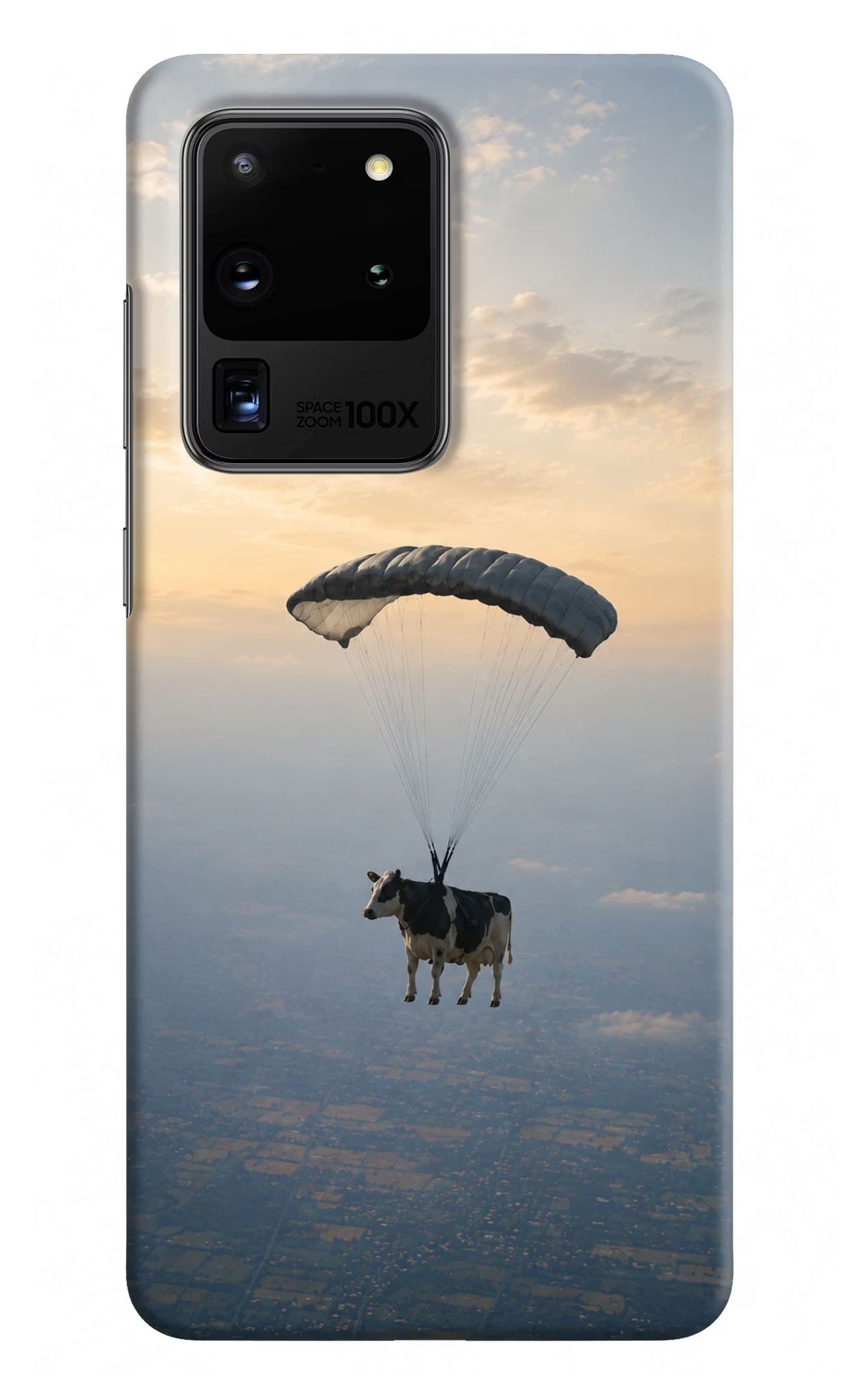 Skydiving Cow Samsung S20 Ultra Back Cover - Skydiving Cow Samsung S20 Ultra Back Cover Skydiving Cow Samsung S20 Ultra Back Cover