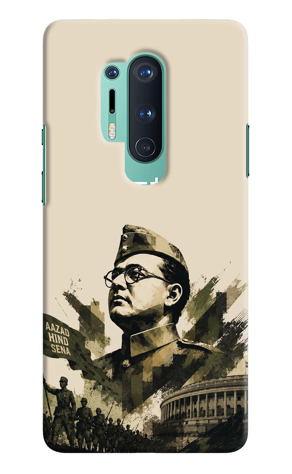 Netaji Rising Oneplus 8 Pro Back Cover - Netaji Rising Oneplus 8 Pro Back Cover Netaji Rising Oneplus 8 Pro Back Cover