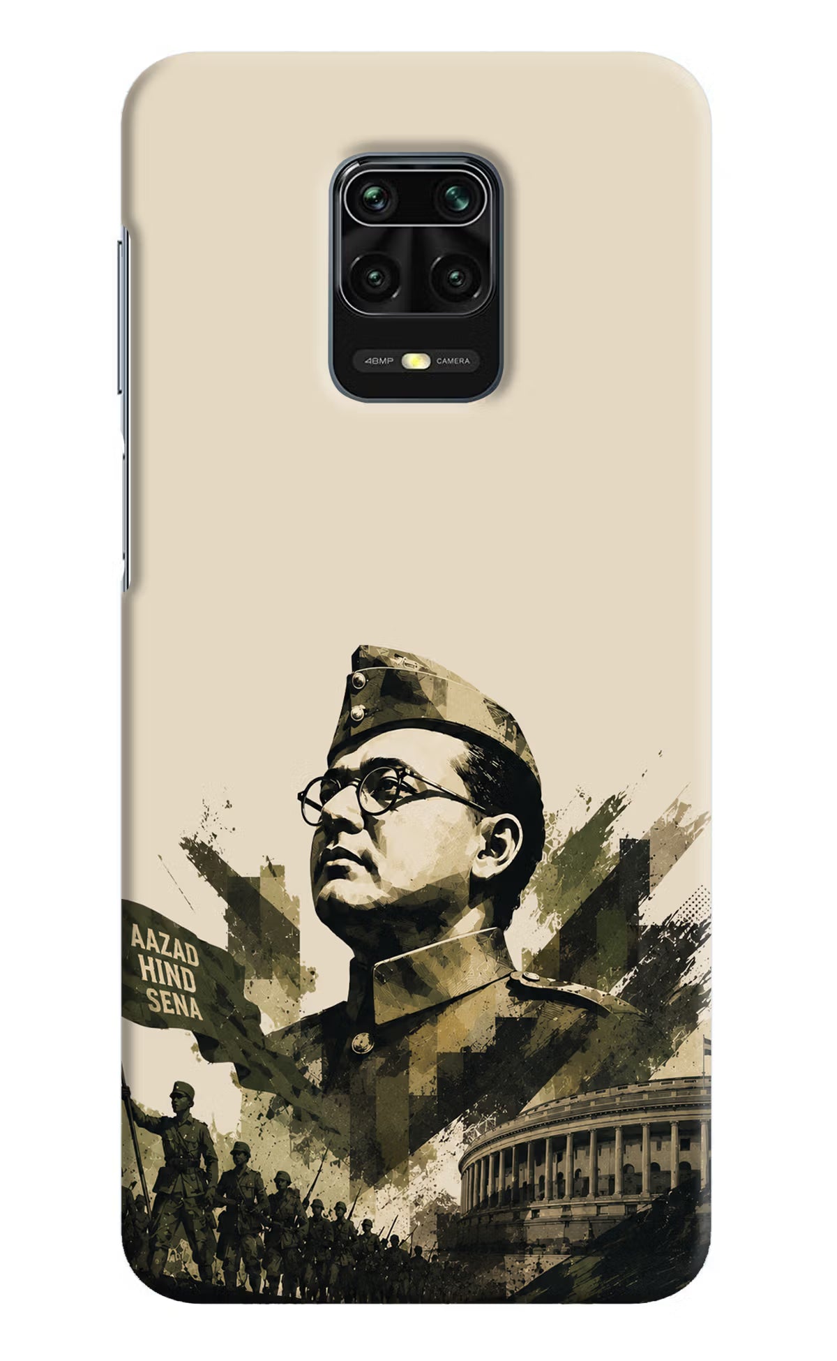 Netaji Rising Redmi Note 9 Pro/Pro Max Back Cover - Netaji Rising Redmi Note 9 Pro/Pro Max Back Cover Netaji Rising Redmi Note 9 Pro/Pro Max Back Cover