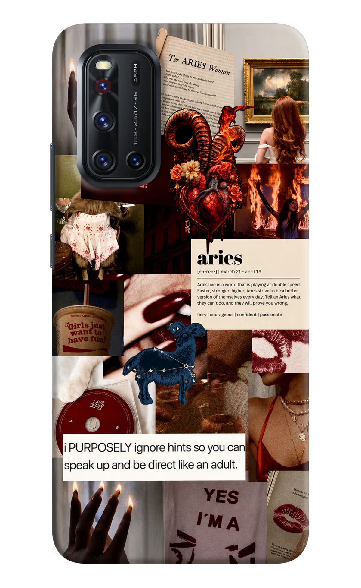 Zodiac Aries Vivo V19 Back Cover - Zodiac Aries Vivo V19 Back Cover Zodiac Aries Vivo V19 Back Cover