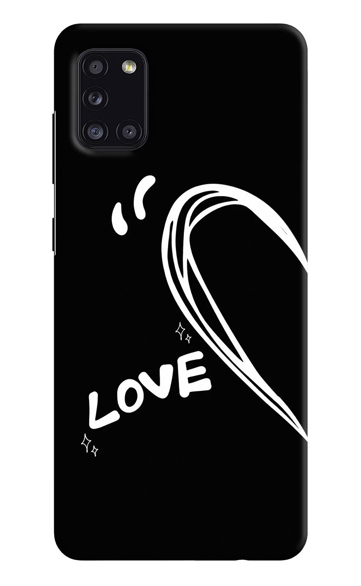 Love Line Samsung A31 Back Cover - Love Line Samsung A31 Back Cover Love Line Samsung A31 Back Cover
