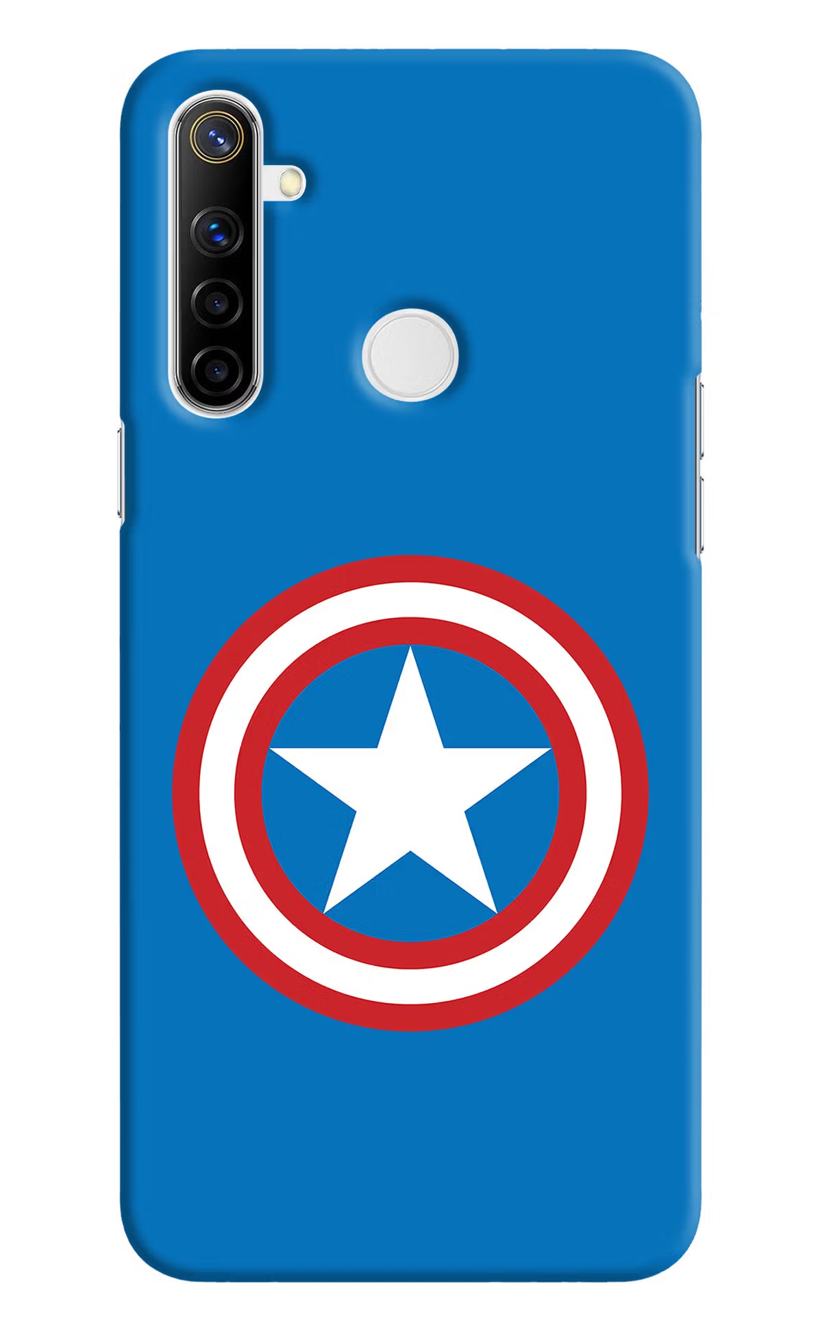 Captain America Logo Realme Narzo 10 Back Cover - Captain America Logo Realme Narzo 10 Hard Case Back Cover by Casekaro Captain America Logo Realme Narzo 10 Hard Case Back Cover by Casekaro