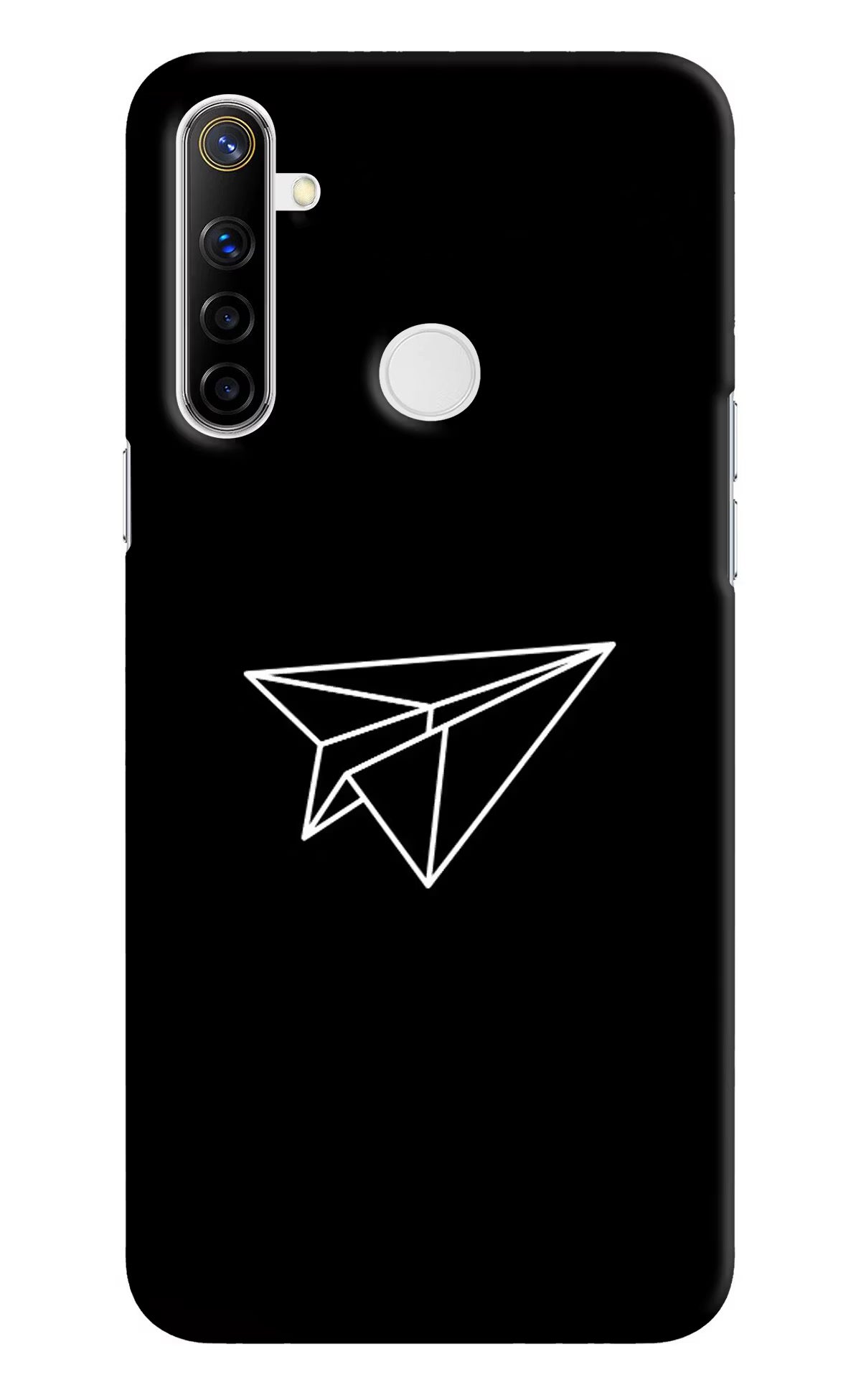 Paper Plane White Realme Narzo 10 Back Cover - Paper Plane White Realme Narzo 10 Hard Case Back Cover by Casekaro Paper Plane White Realme Narzo 10 Hard Case Back Cover by Casekaro