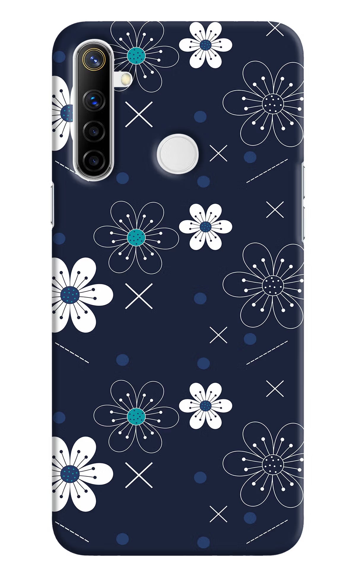 Flowers Realme Narzo 10 Back Cover - Flowers Realme Narzo 10 Hard Case Back Cover by Casekaro Flowers Realme Narzo 10 Hard Case Back Cover by Casekaro