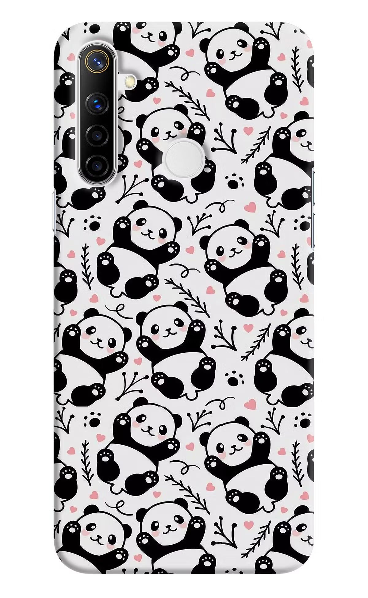 Cute Panda Realme Narzo 10 Back Cover - Cute Panda Realme Narzo 10 Hard Case Back Cover by Casekaro Cute Panda Realme Narzo 10 Hard Case Back Cover by Casekaro