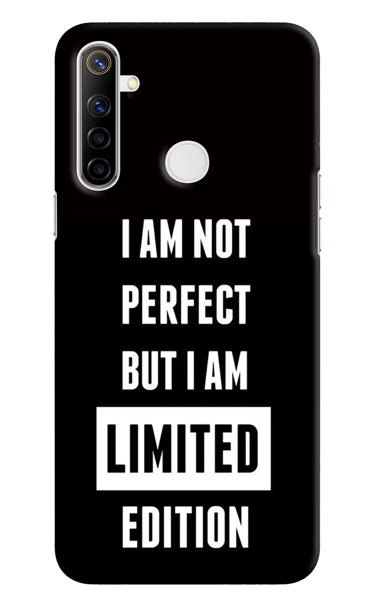 I Am Not Perfect But I Am Limited Edition Realme Narzo 10 Back Cover - I Am Not Perfect But I Am Limited Edition Realme Narzo 10 Hard Case Back Cover by Casekaro I Am Not Perfect But I Am Limited Edition Realme Narzo 10 Hard Case Back Cover by Casekaro