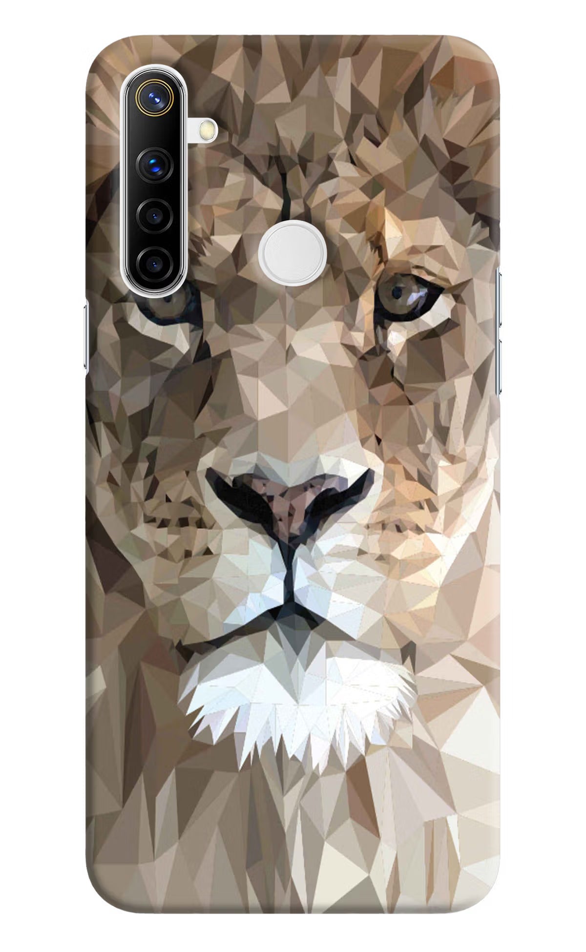 Lion Art Realme Narzo 10 Back Cover - Lion Art Realme Narzo 10 Hard Case Back Cover by Casekaro Lion Art Realme Narzo 10 Hard Case Back Cover by Casekaro