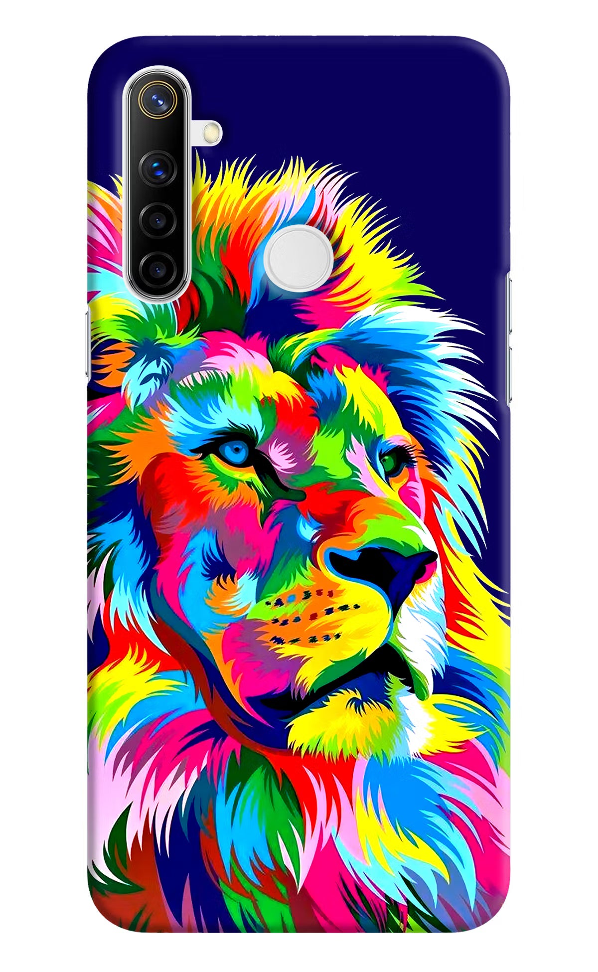 Vector Art Lion Realme Narzo 10 Back Cover - Vector Art Lion Realme Narzo 10 Hard Case Back Cover by Casekaro Vector Art Lion Realme Narzo 10 Hard Case Back Cover by Casekaro