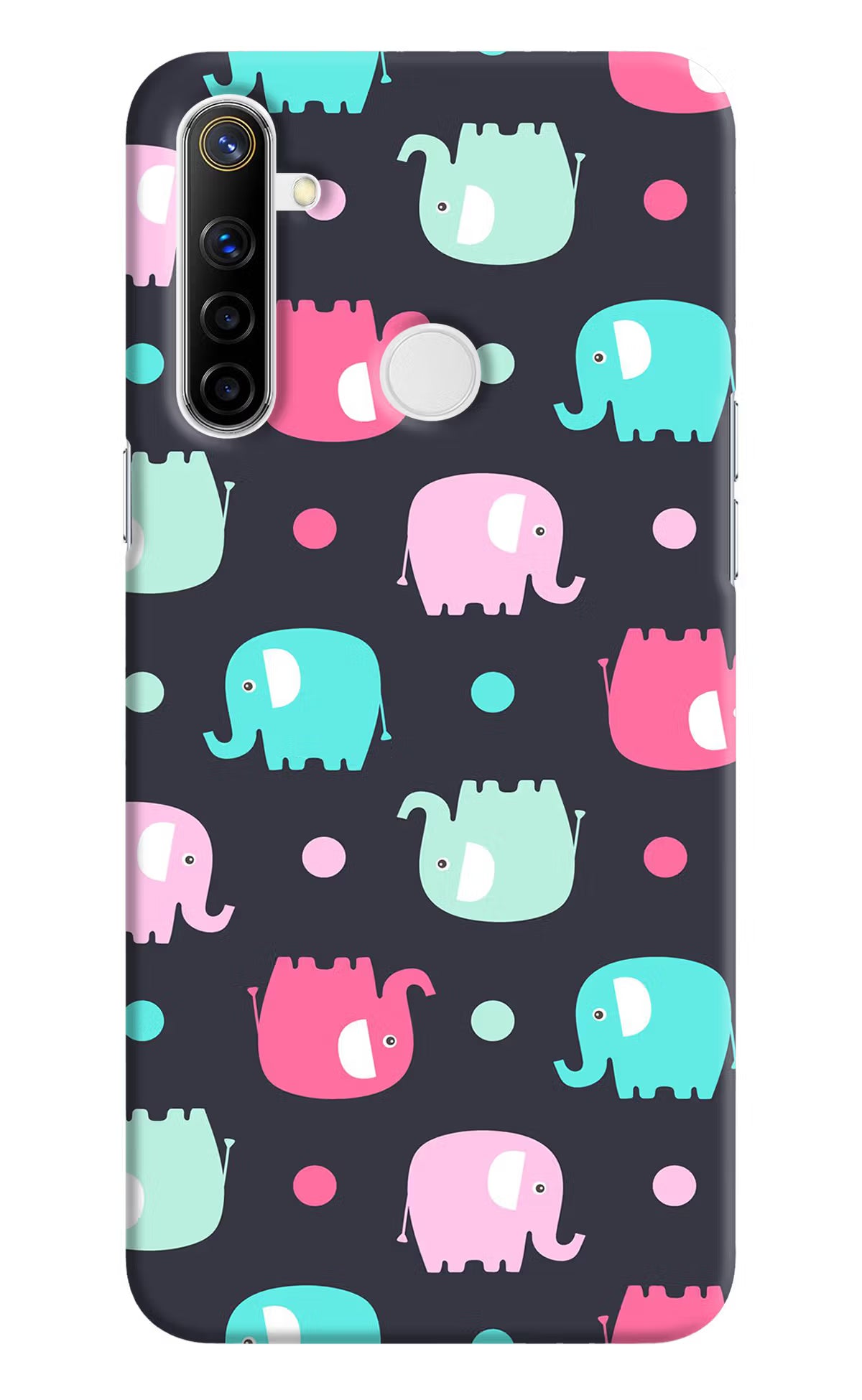 Elephants Realme Narzo 10 Back Cover - Elephants Realme Narzo 10 Hard Case Back Cover by Casekaro Elephants Realme Narzo 10 Hard Case Back Cover by Casekaro