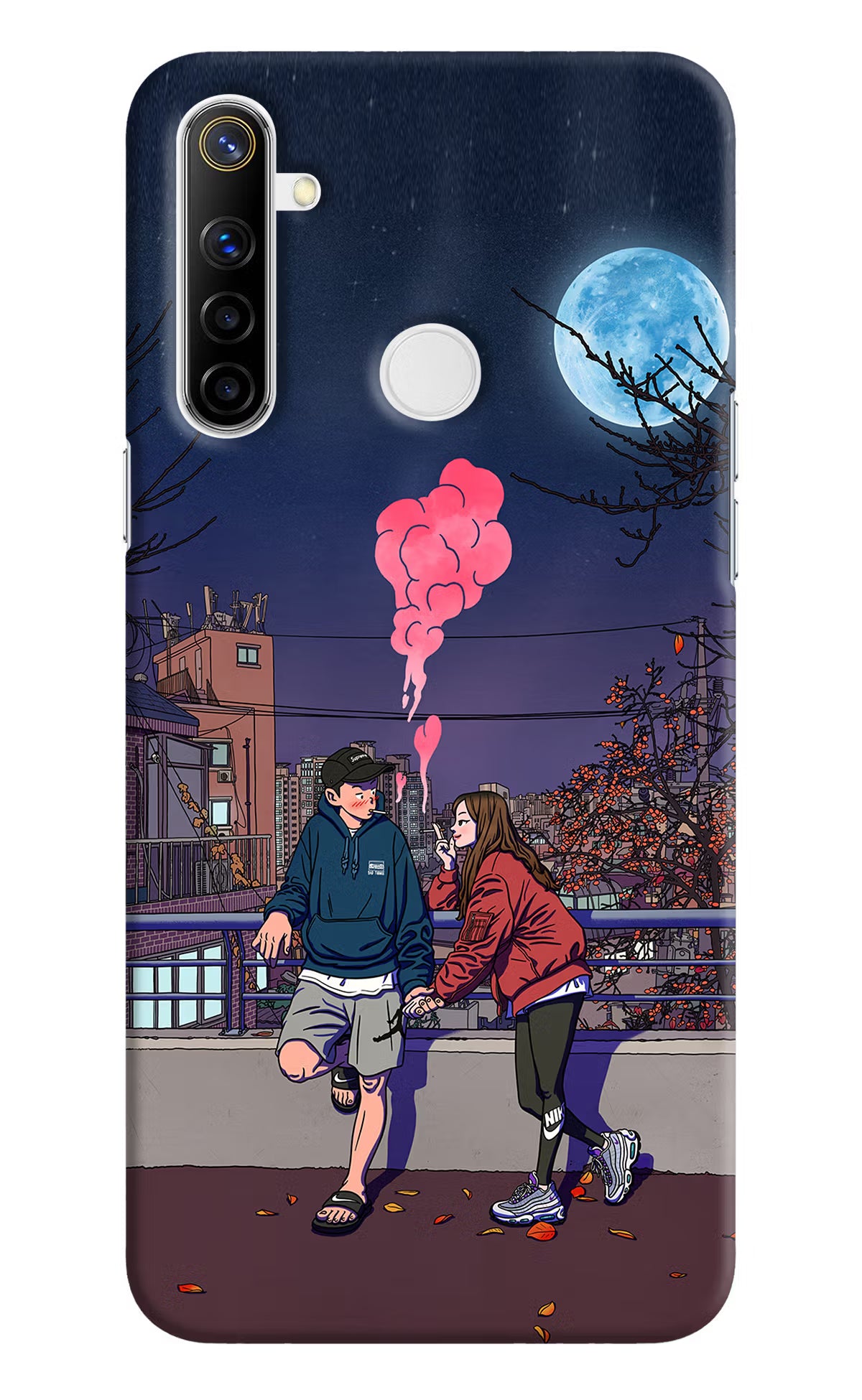 Chilling Couple Realme Narzo 10 Back Cover - Chilling Couple Realme Narzo 10 Hard Case Back Cover by Casekaro Chilling Couple Realme Narzo 10 Hard Case Back Cover by Casekaro