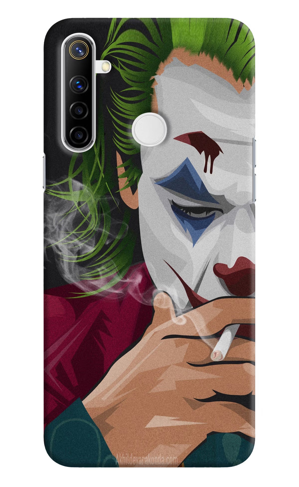 Joker Smoking Realme Narzo 10 Back Cover - Joker Smoking Realme Narzo 10 Hard Case Back Cover by Casekaro Joker Smoking Realme Narzo 10 Hard Case Back Cover by Casekaro
