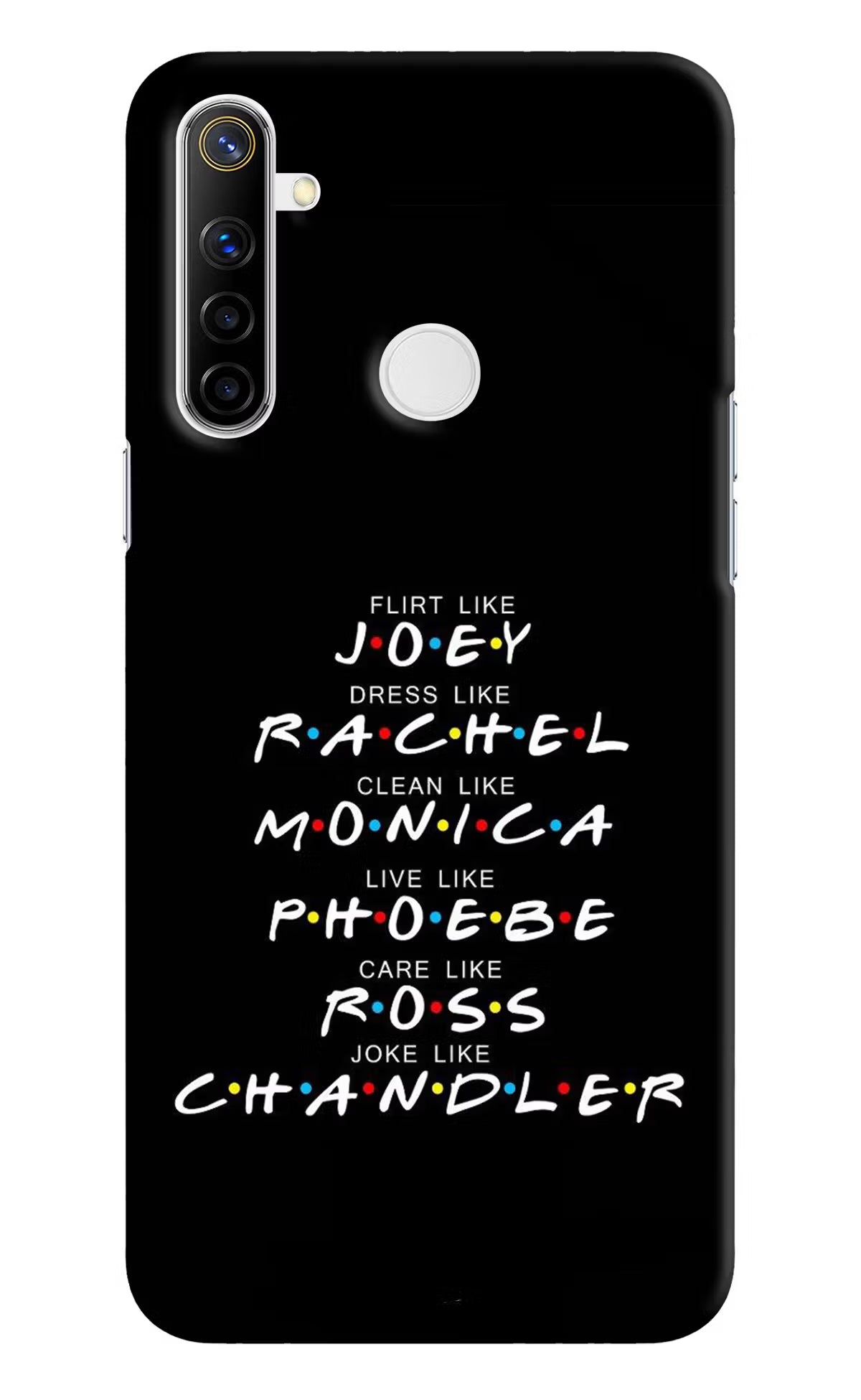 FRIENDS Character Realme Narzo 10 Back Cover - FRIENDS Character Realme Narzo 10 Hard Case Back Cover by Casekaro FRIENDS Character Realme Narzo 10 Hard Case Back Cover by Casekaro