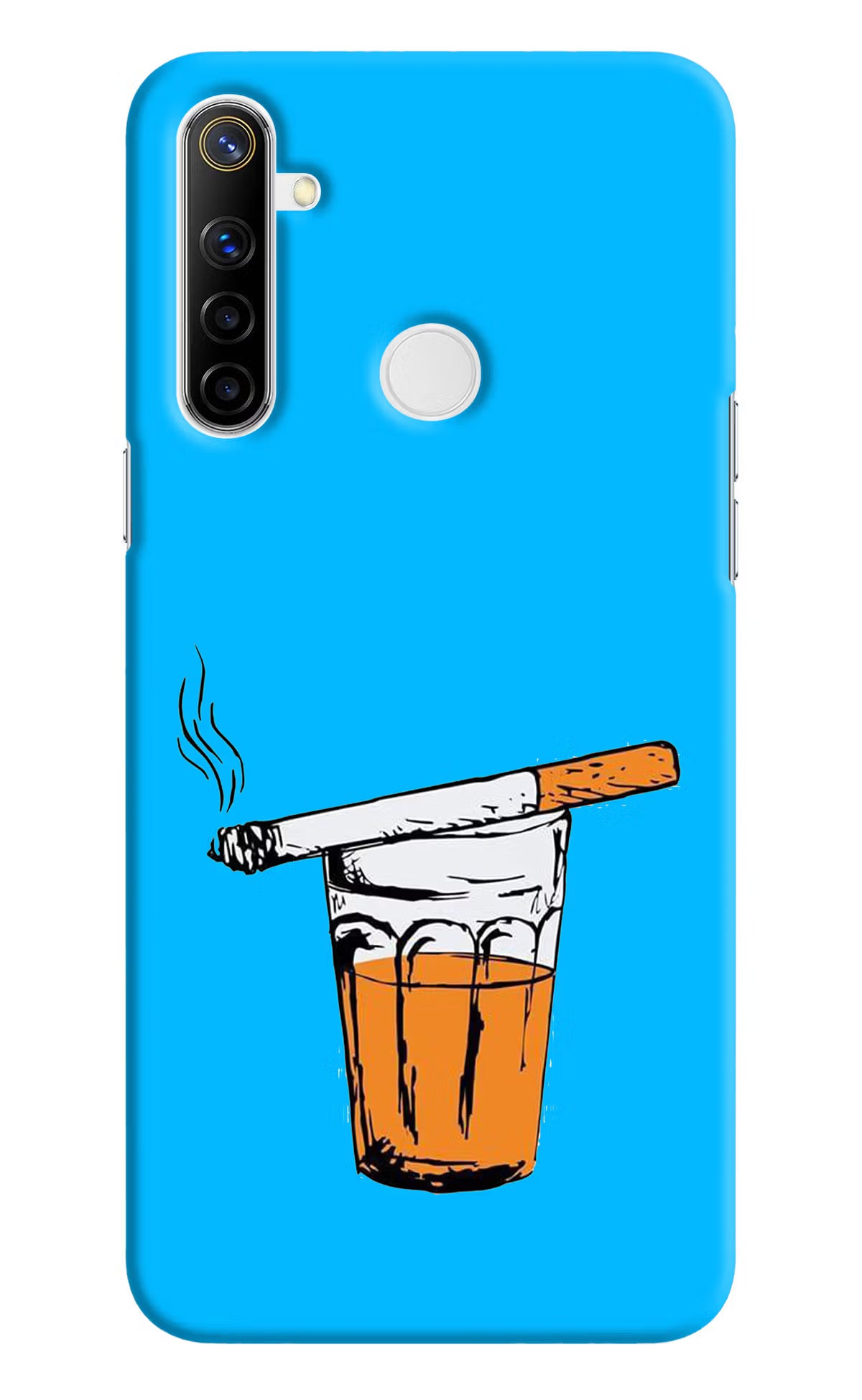 Chai Sutta Realme Narzo 10 Back Cover - Chai Sutta Realme Narzo 10 Hard Case Back Cover by Casekaro Chai Sutta Realme Narzo 10 Hard Case Back Cover by Casekaro