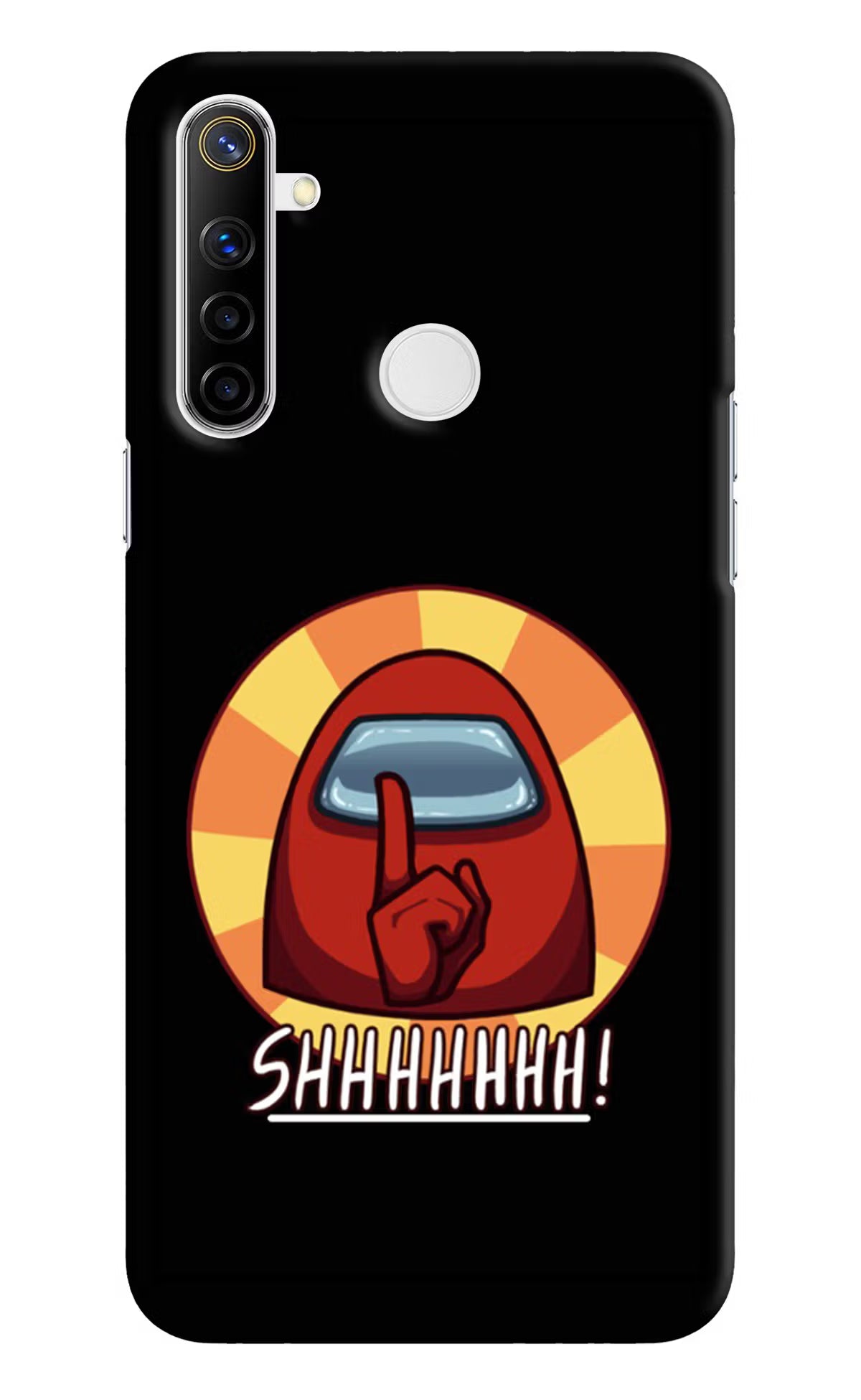 Among Us Shhh! Realme Narzo 10 Back Cover - Among Us Shhh! Realme Narzo 10 Hard Case Back Cover by Casekaro Among Us Shhh! Realme Narzo 10 Hard Case Back Cover by Casekaro