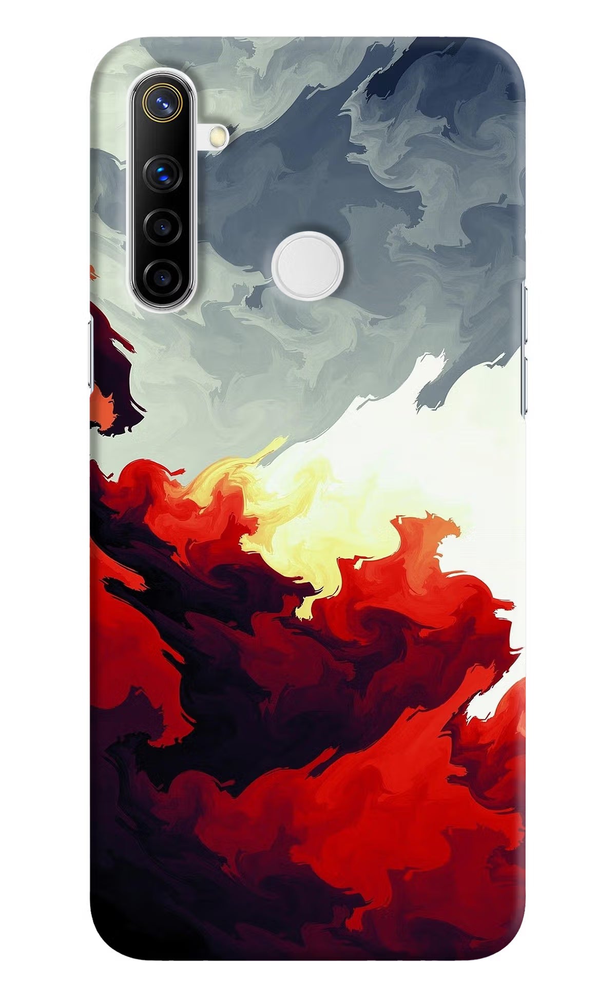 Fire Cloud Realme Narzo 10 Back Cover - Fire Cloud Realme Narzo 10 Hard Case Back Cover by Casekaro Fire Cloud Realme Narzo 10 Hard Case Back Cover by Casekaro