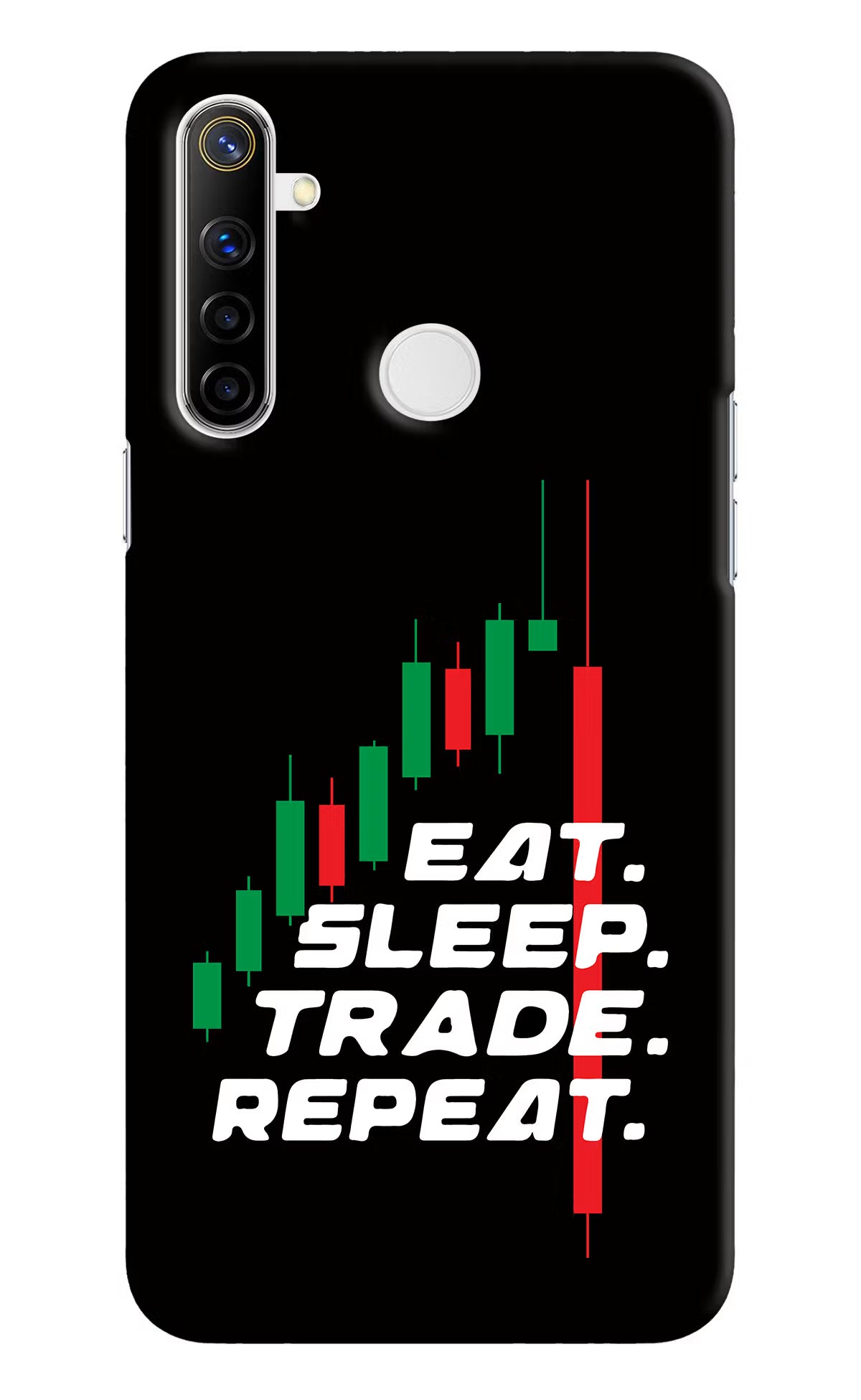 Eat Sleep Trade Repeat Realme Narzo 10 Back Cover - Eat Sleep Trade Repeat Realme Narzo 10 Hard Case Back Cover by Casekaro Eat Sleep Trade Repeat Realme Narzo 10 Hard Case Back Cover by Casekaro